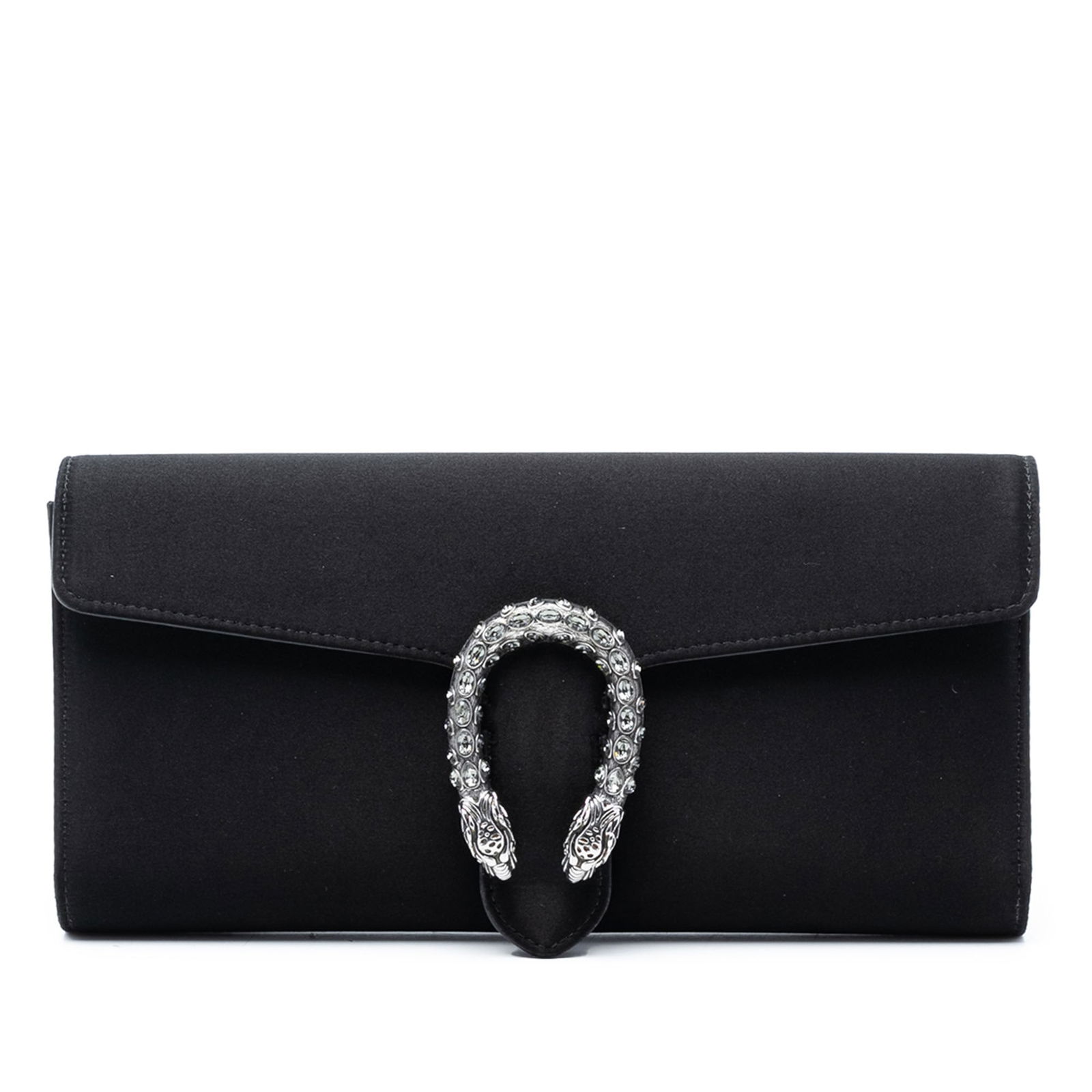 Black Satin Dionysus Clutch Bag by Gucci (1 of 7)