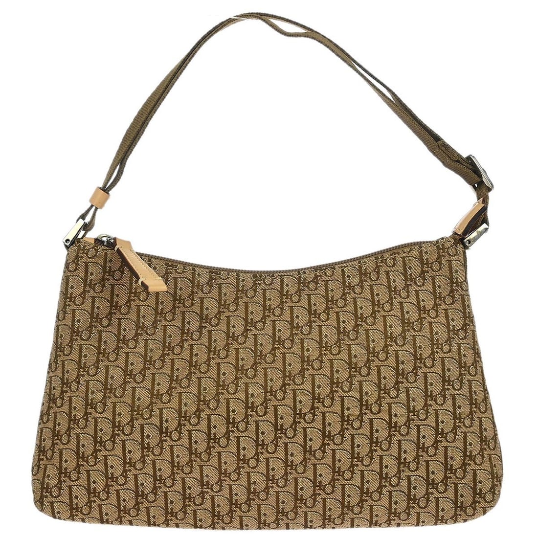 Christian Dior Beige Canvas Trotter Top Handle Handbag 02RU0064 (1 of 10)