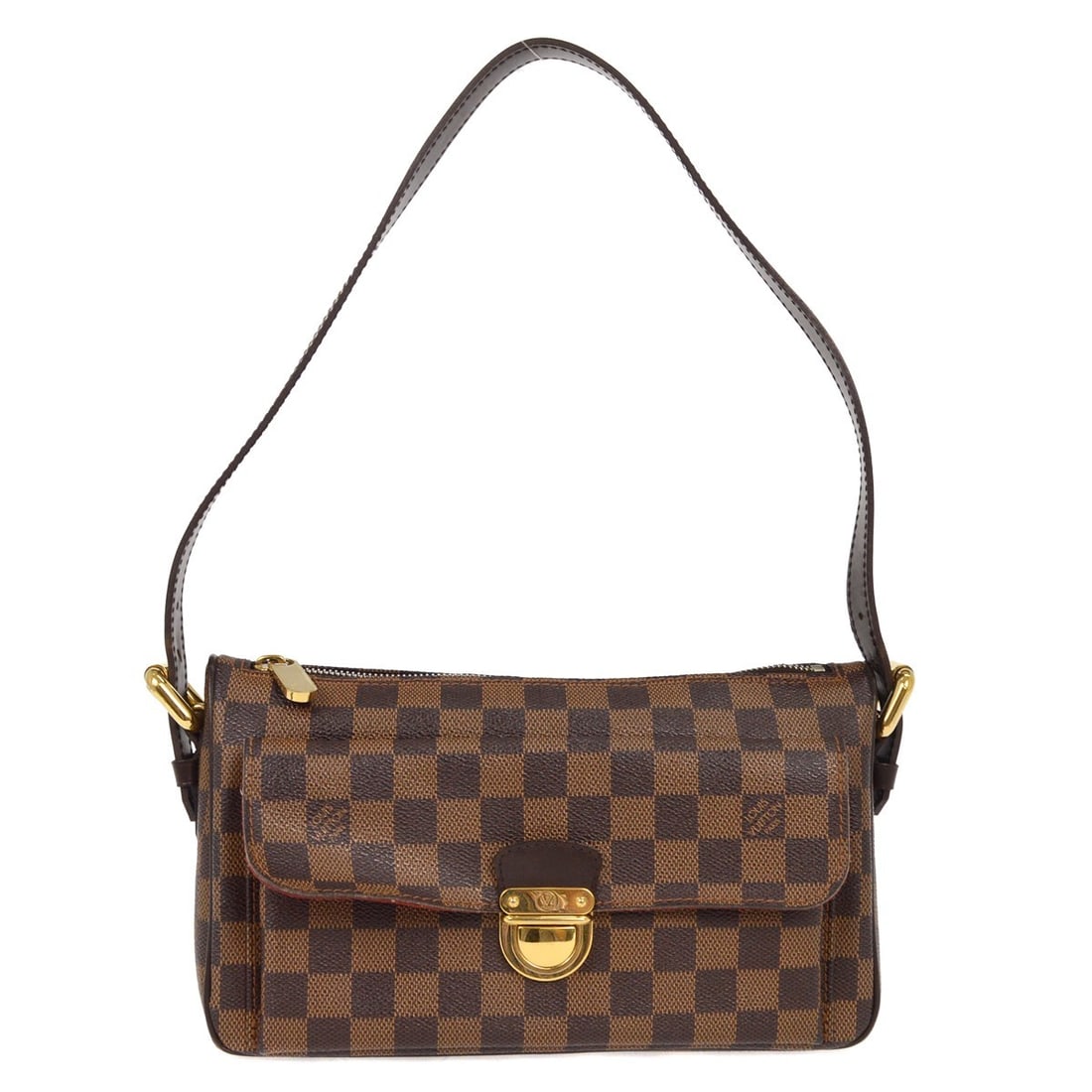 Louis Vuitton Damier Ravello GM Shoulder Bag N60006 Ebene: Louis Vuitton Damier Ravello GM Shoulder Bag N60006 Ebene The Louis Vuitton Damier Ravello GM Shoulder Bag is a stylish companion for casual outings. Featuring a classic Damier canvas leather exterior