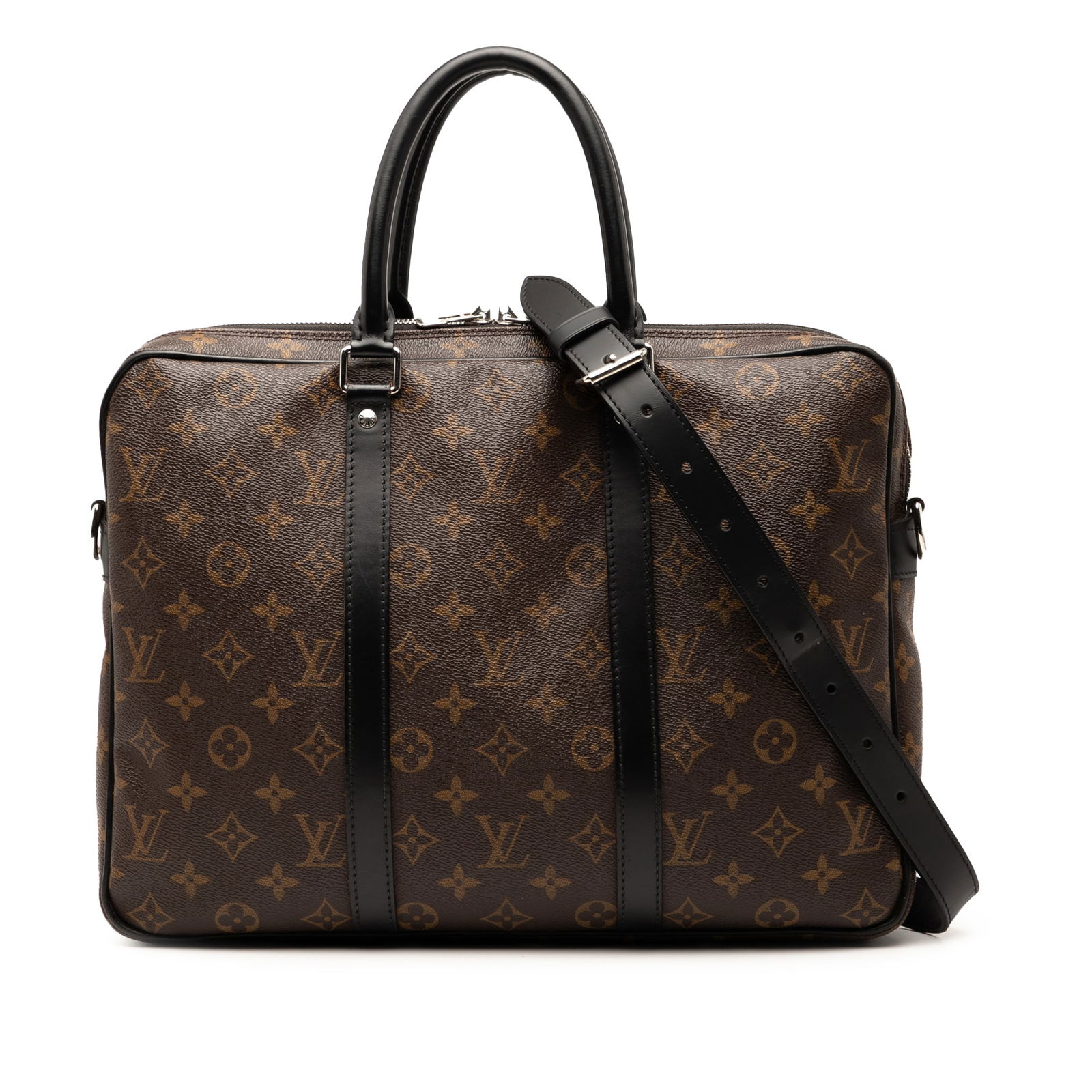 Louis Vuitton Monogram Macassar Porte Documents Voyage Bag (1 of 7)