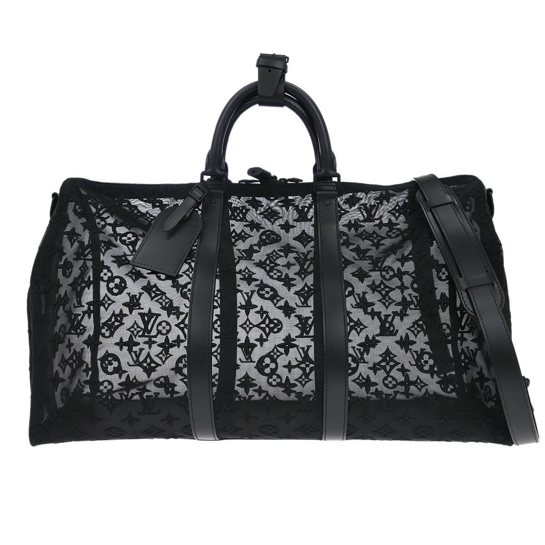 Keepall Bandouliere 50 Black Travel Bag by Louis Vuitton (1 of 1)