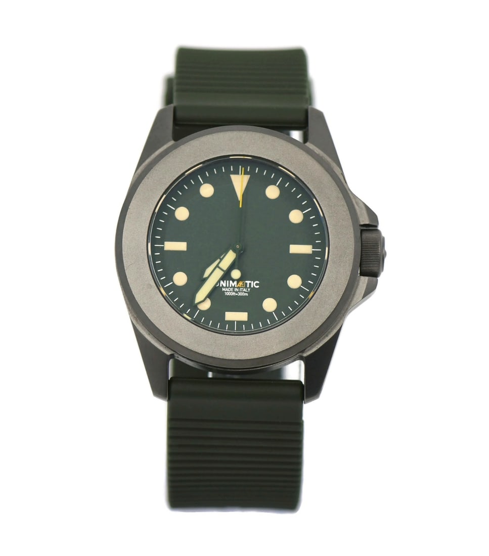 Unimatic Prodiver Titanium Watch UT4-AA2 Green Dial with Box and Papers (1 of 5)