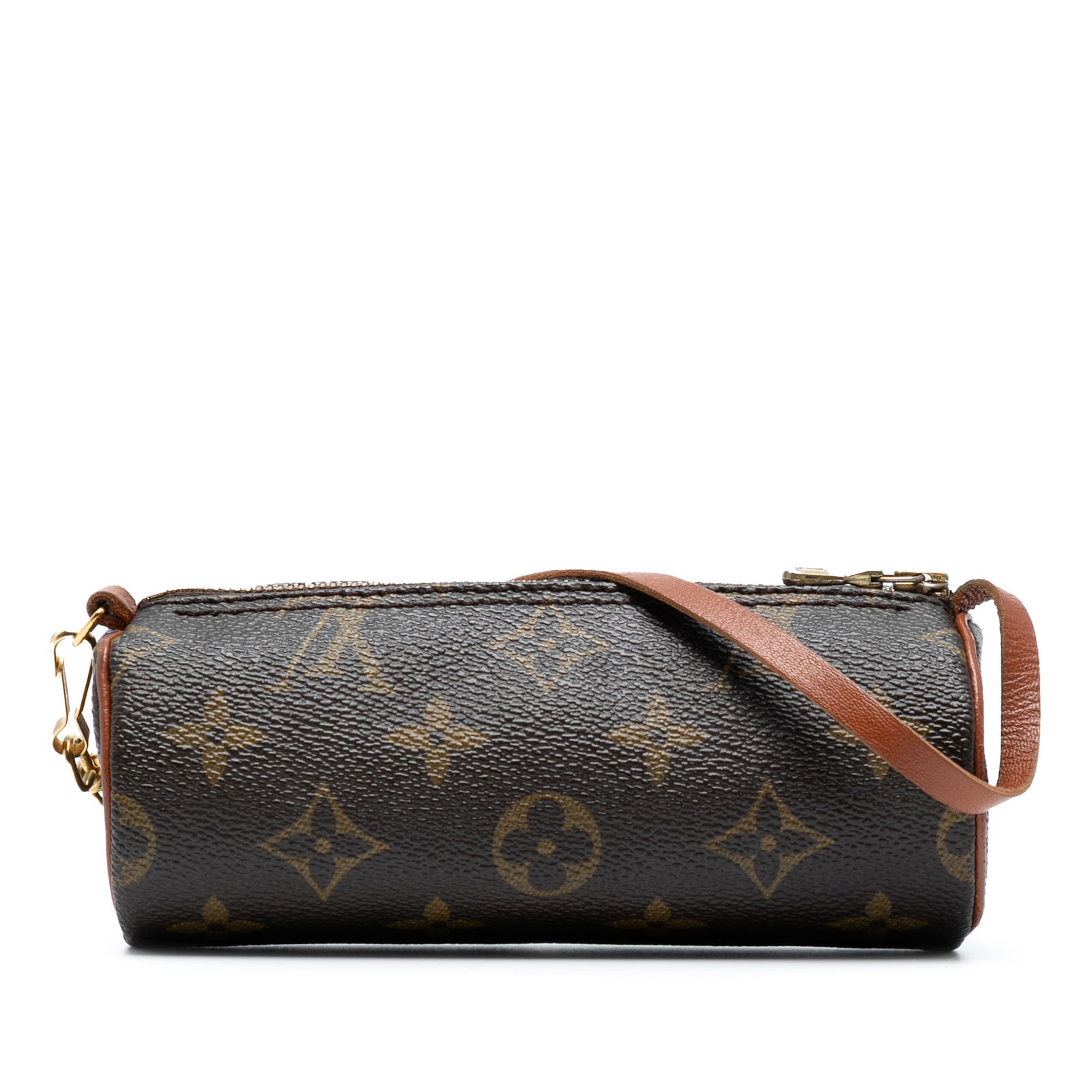 Louis Vuitton Monogram Papillon Pochette Brown Fabric Bag: Louis Vuitton Monogram Papillon Pochette Brown Fabric Bag The Louis Vuitton Monogram Papillon Pochette is a stylish and functional bag crafted from durable monogram canvas with luxurious leather trim.