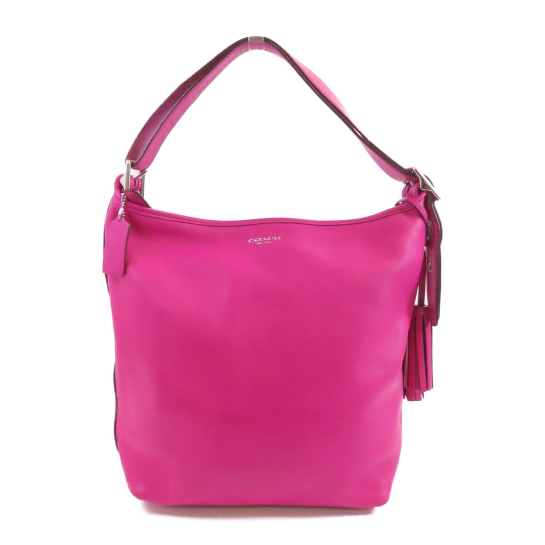 Coach Pink Calfskin Shoulder Bag Model G1293-19889 Silver Hardware (1 of 17)