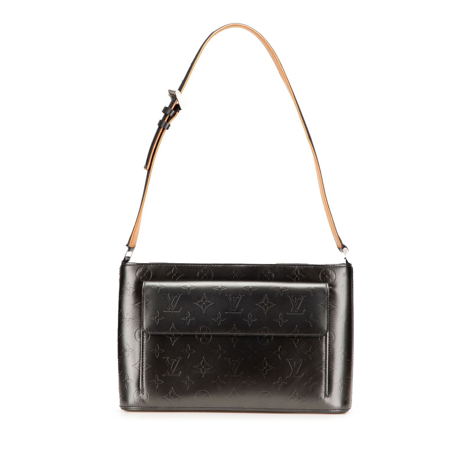 Louis Vuitton Monogram Mat Alston Leather Bag Gray (1 of 12)