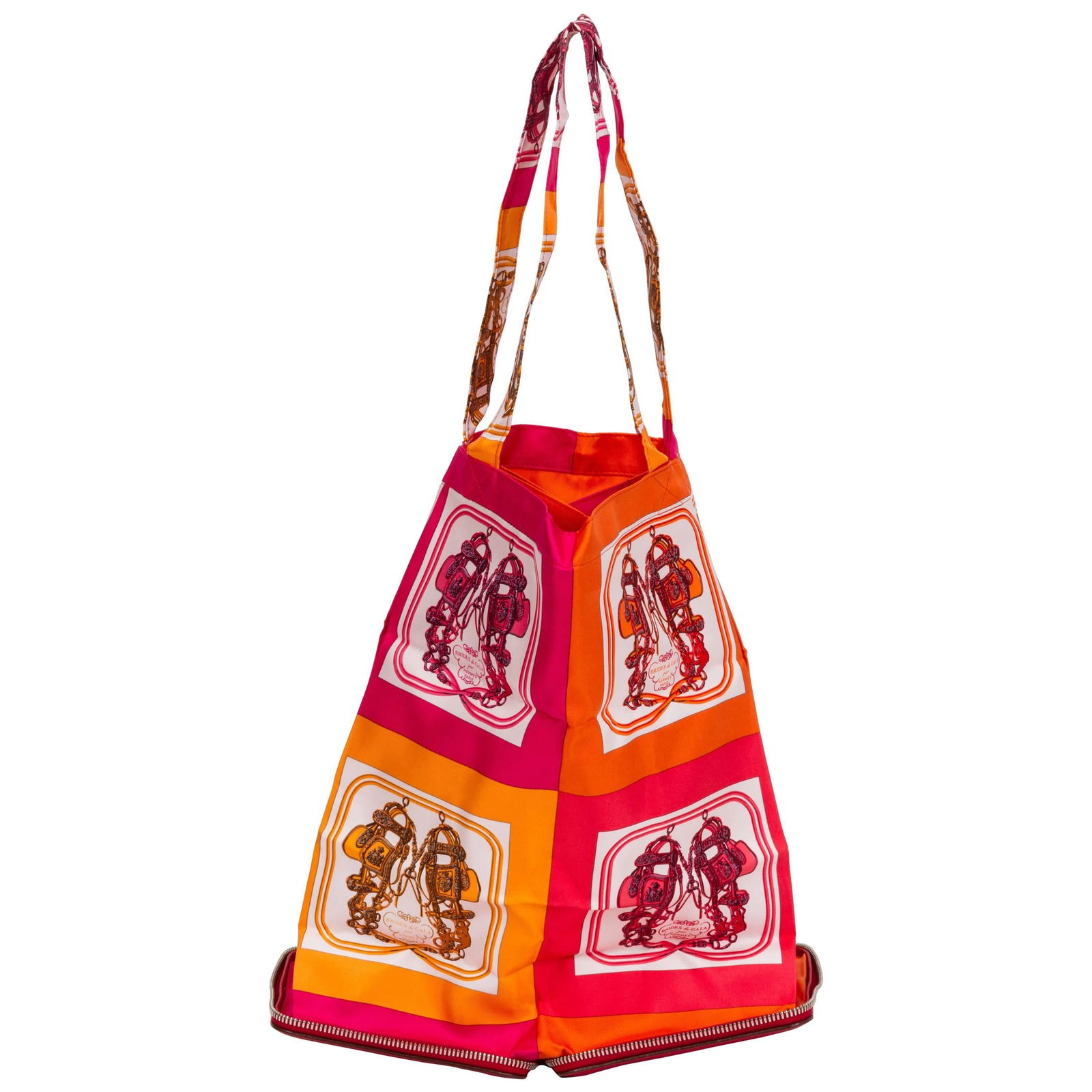 Hermes Red Silky Pop Foldable Bag with Original Box (1 of 7)