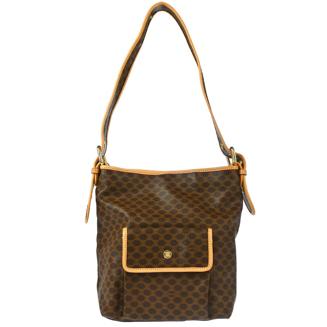 Celine Macadam Brown PVC Leather Shoulder Bag CE00/24 (1 of 10)