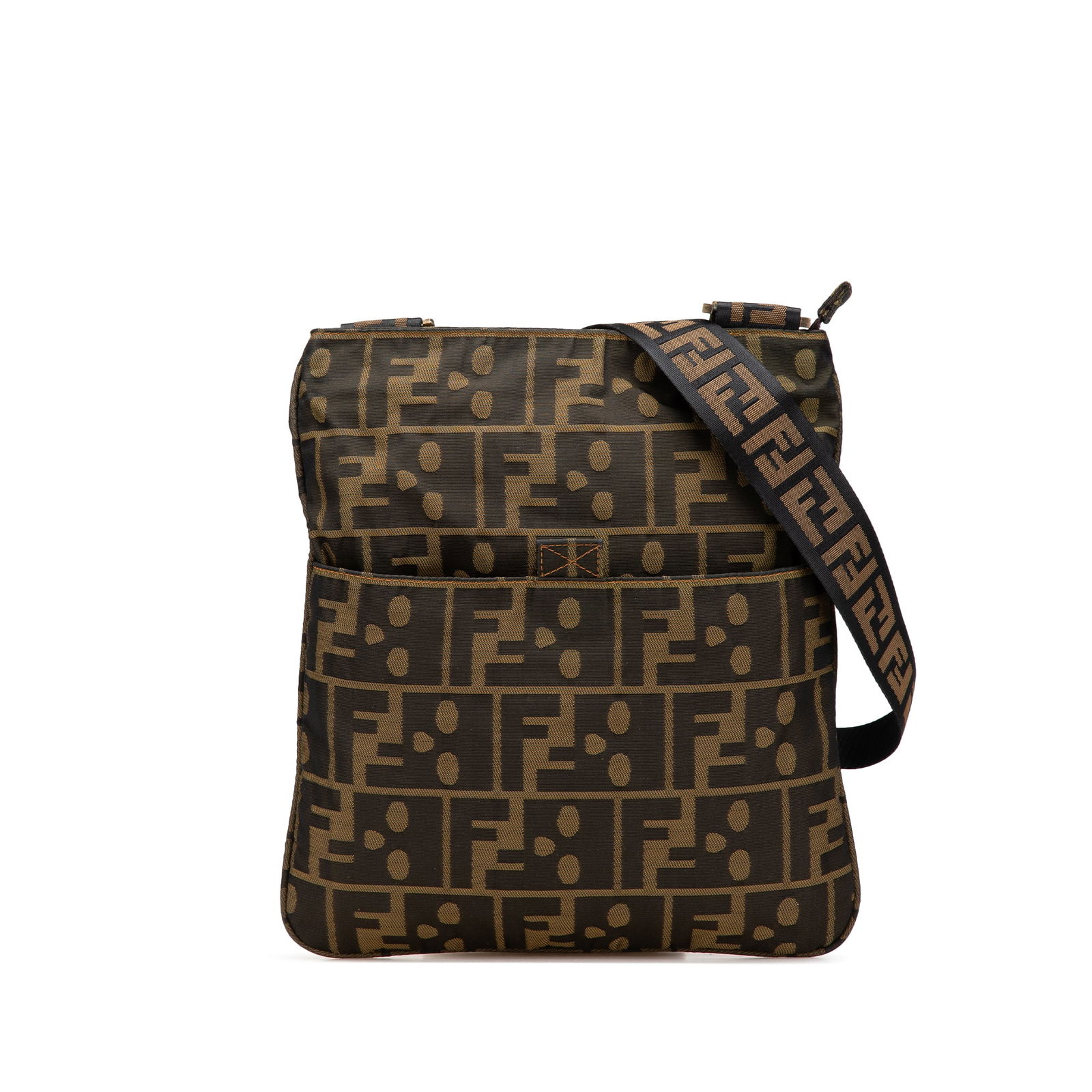 Fendi Zucca Canvas Skull Crossbody Bag Brown Fabric Italy: Fendi Zucca Canvas Skull Crossbody Bag Brown Fabric Italy The Fendi Zucca Canvas Skull Crossbody is a stylish and practical accessory crafted from printed canvas. It features an adjustable flat canvas