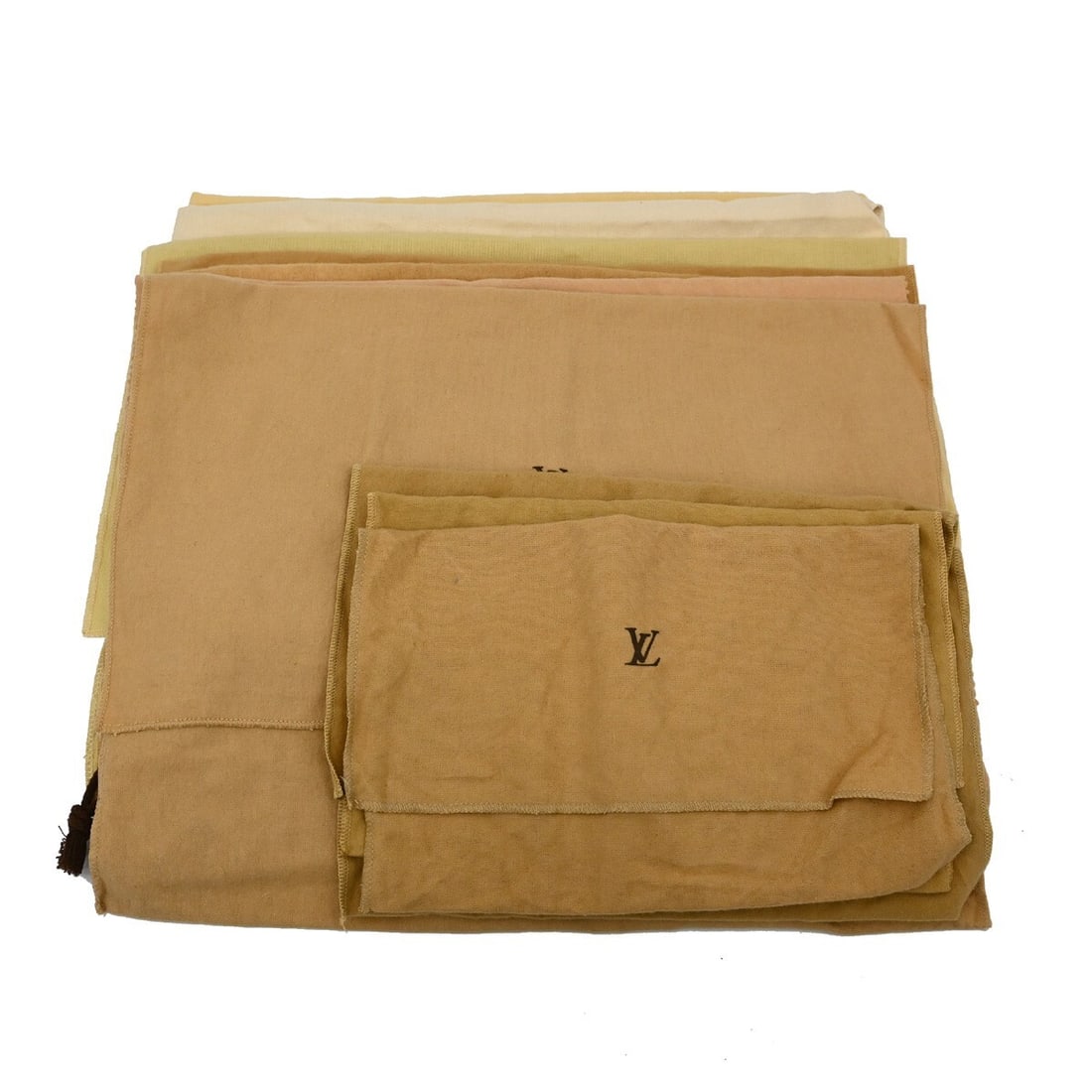 Louis Vuitton Authentic Dust Bag Set of 10 Brown Beige Cotton (1 of 6)