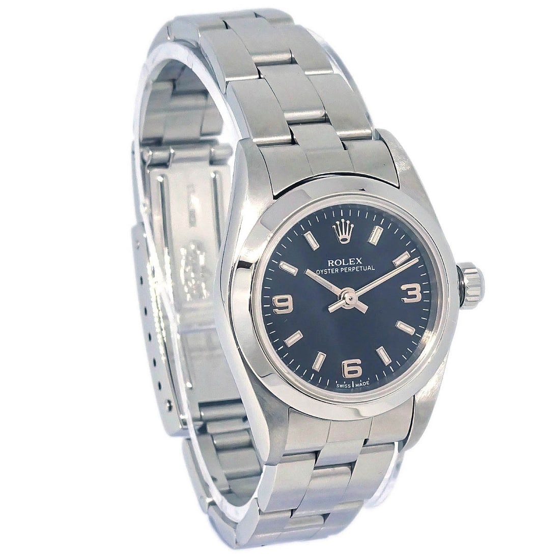 Ladies Rolex Oyster Perpetual Self-Winding Wristwatch: Ladies Rolex Oyster Perpetual Self-Winding Wristwatch This pre-owned Rolex Oyster Perpetual automatic watch is designed for women and is in very good condition, showing minimal signs of use and no not