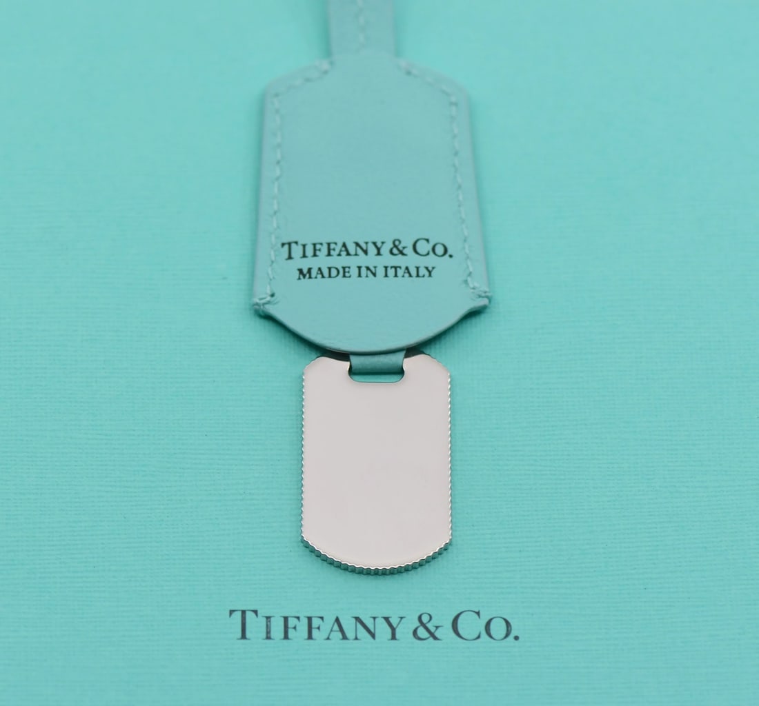 Tiffany & Co Sterling Silver Luggage Tag 50x31mm Authentic (1 of 4)