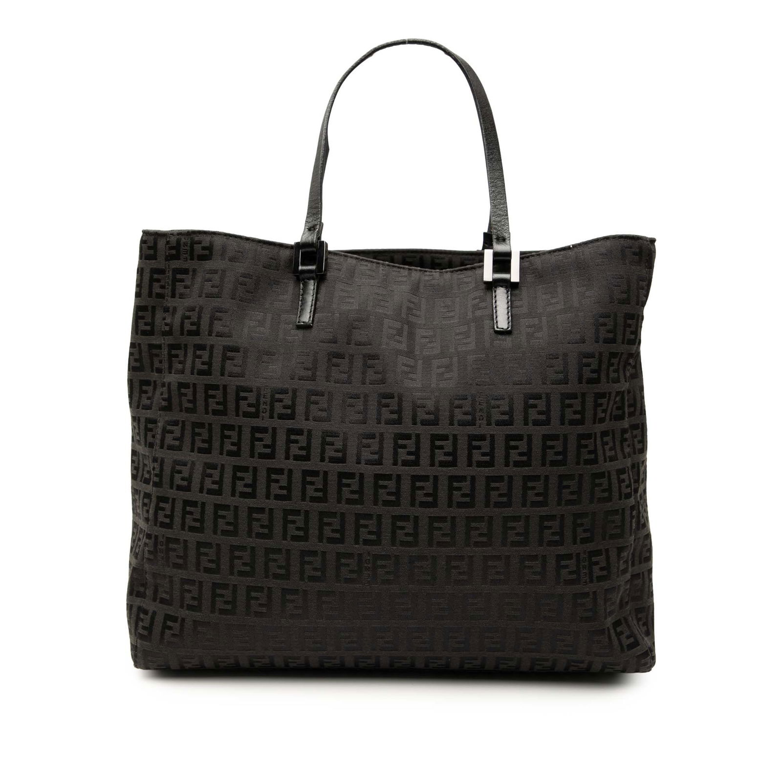 Fendi Zucchino Canvas Tote Bag Black Italy (1 of 7)