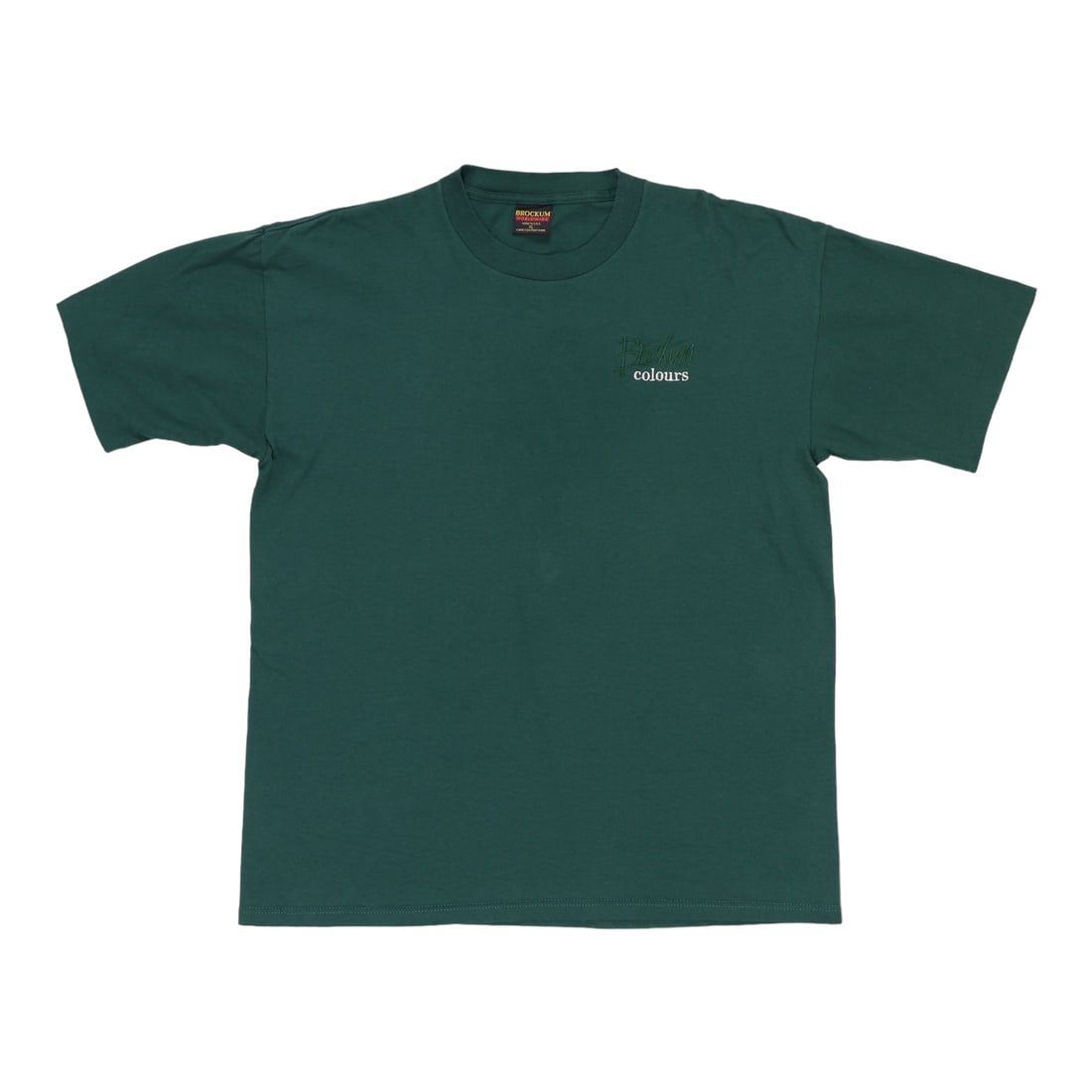 Vintage 1990s Brockum Colors Green Cotton Shirt (1 of 4)