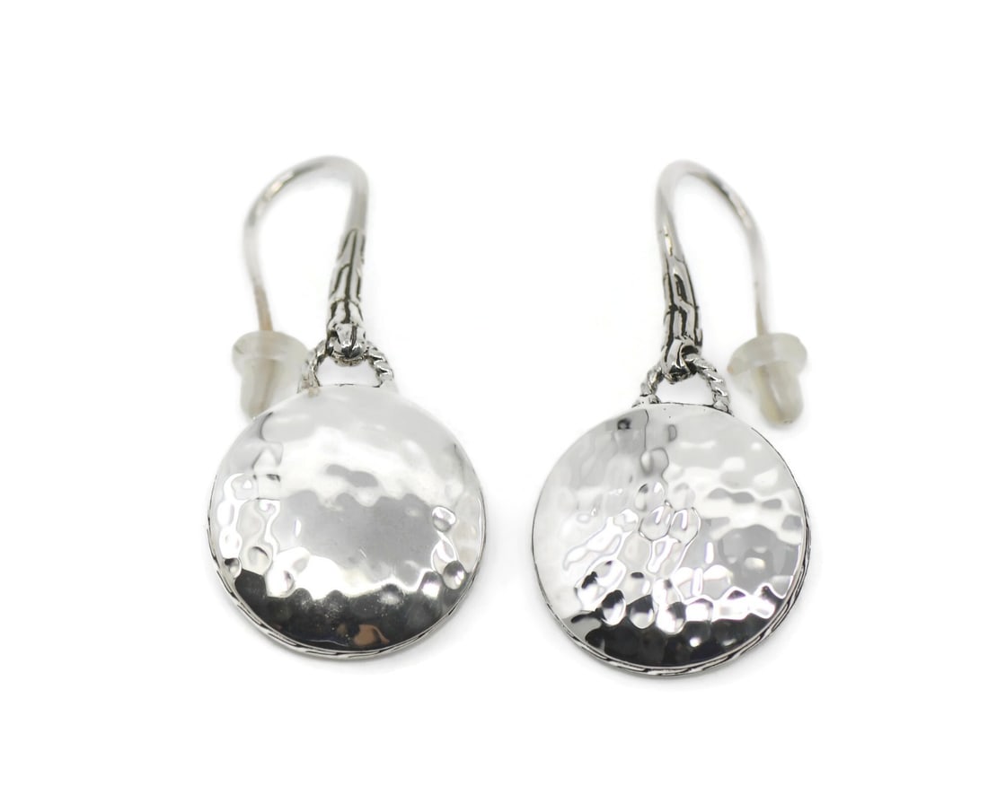 Sterling Silver 16mm Dangle Earrings by John Hardy (1 of 2)