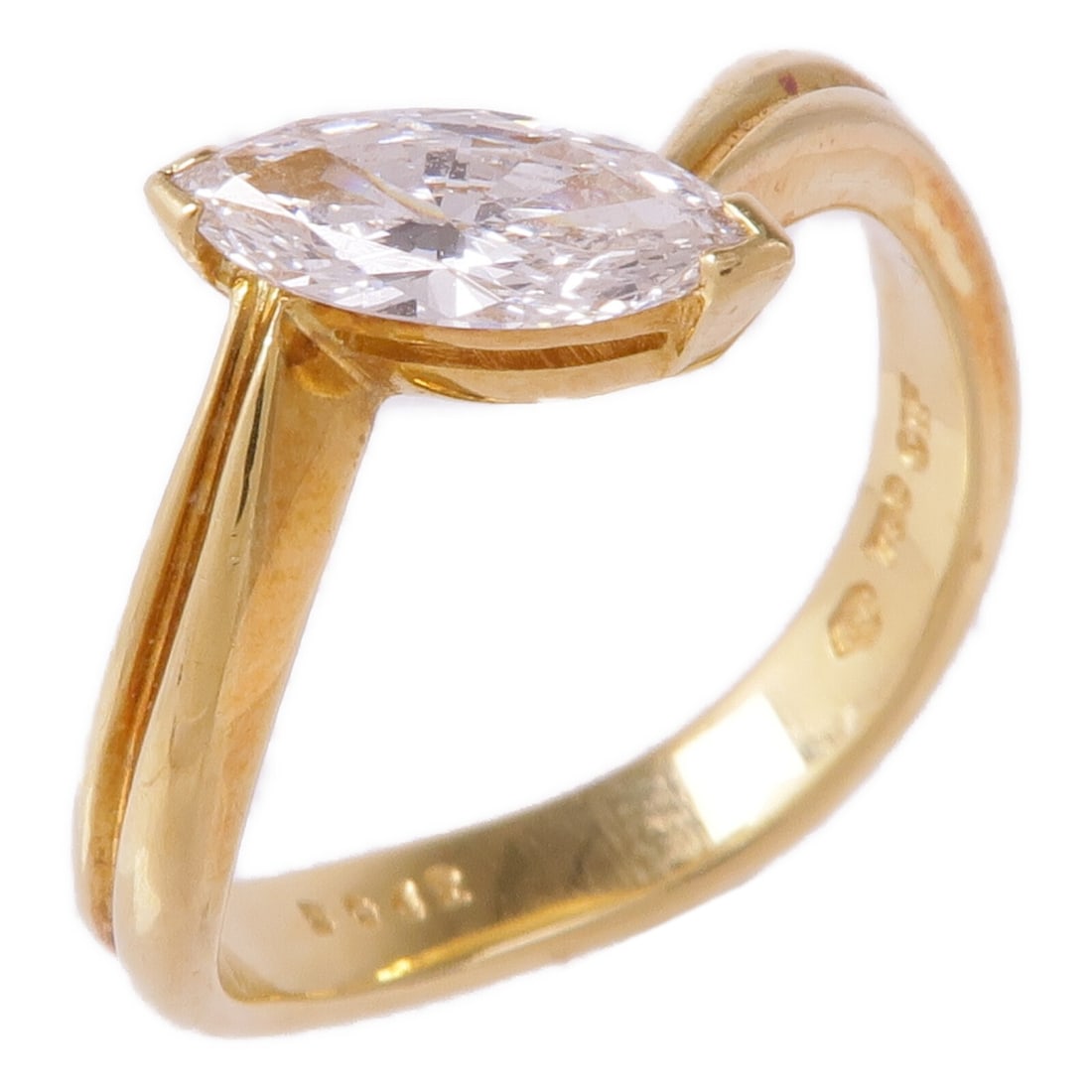Diamond Ring in 18K Yellow Gold Size 6.5 by JEWELRY (1 of 6)