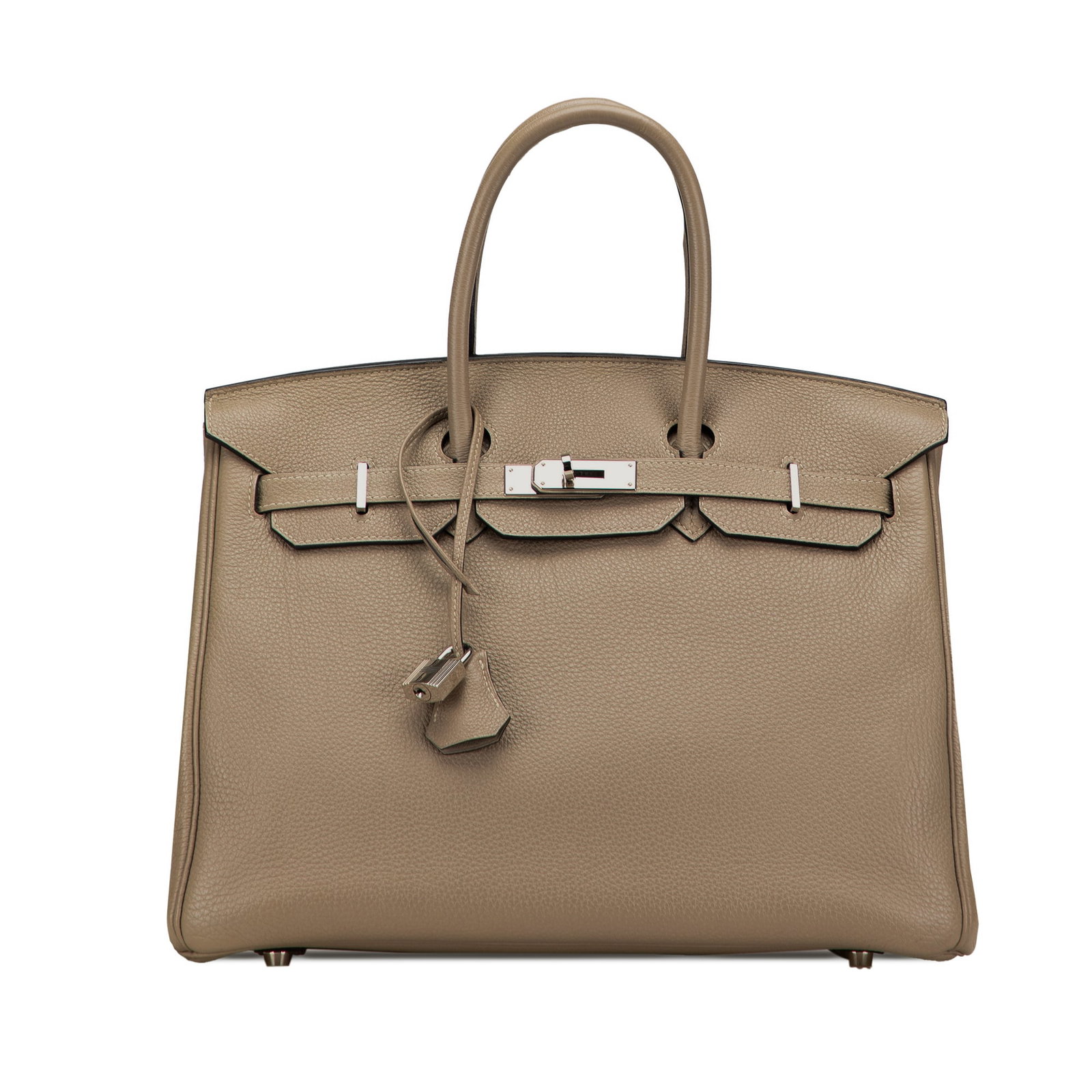Hermes Togo Birkin 35 Leather Bag in Gris Tourterelle (1 of 11)