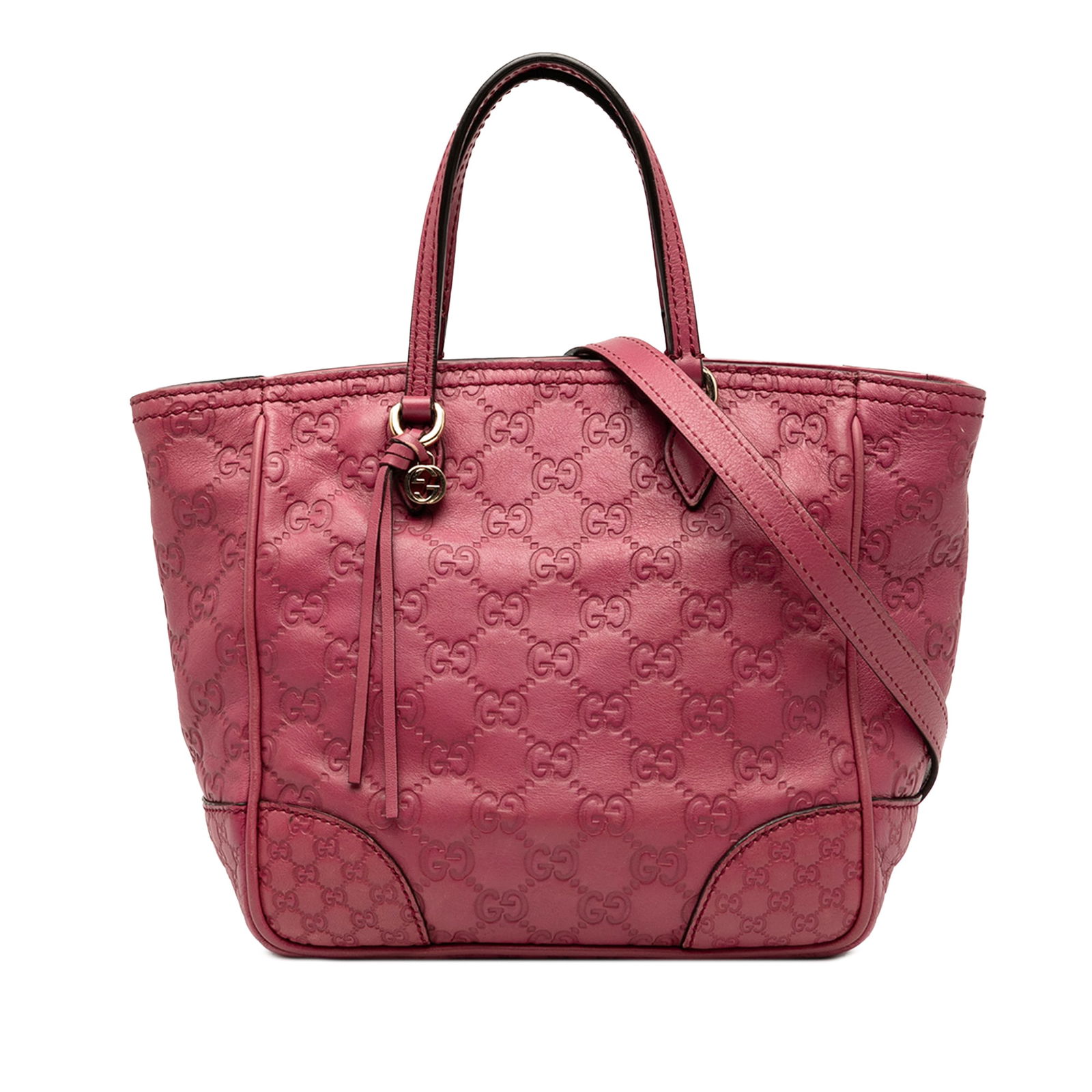 Gucci Small Guccissima Bree Satchel Pink Leather: Gucci Small Guccissima Bree Satchel Pink Leather Introducing the Small Guccissima Bree Satchel, a chic and stylish accessory crafted from embossed leather. This elegant bag features flat leather handl