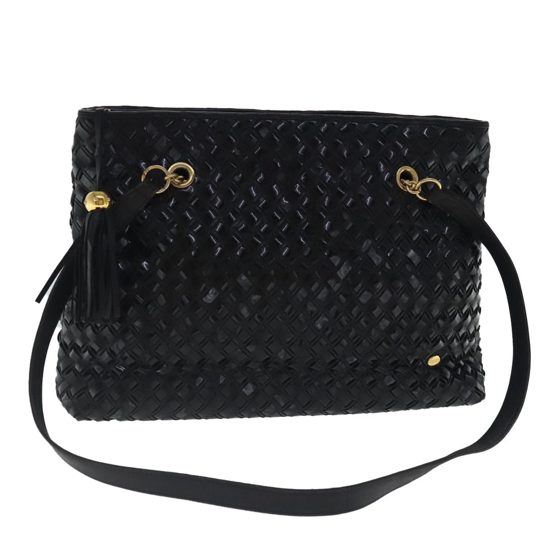 Vintage Bally Black Leather Shoulder Purse for Women (1 of 1)