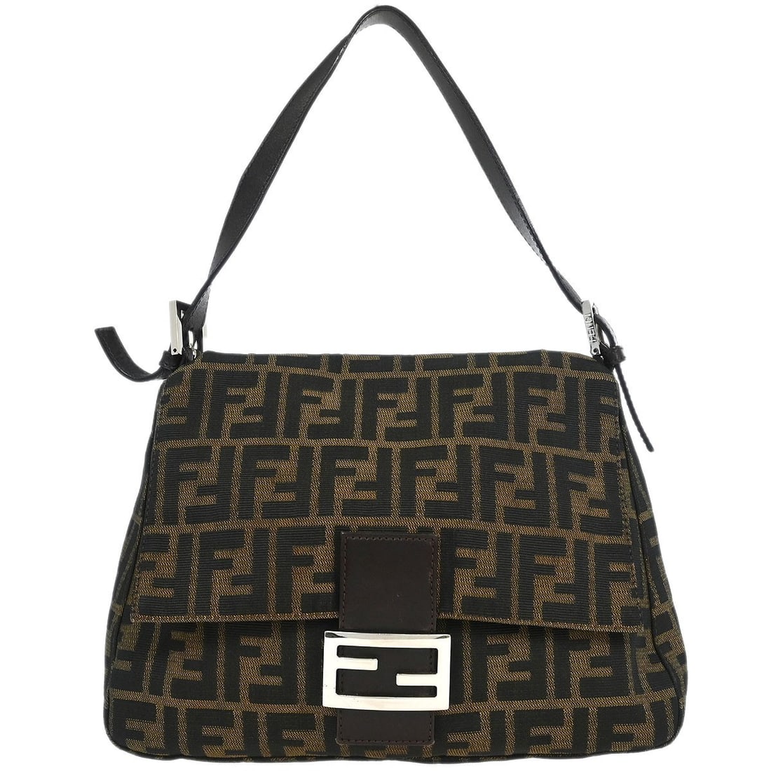 Fendi Mamma Baguette Zucca Canvas Shoulder Bag in Brown (1 of 10)