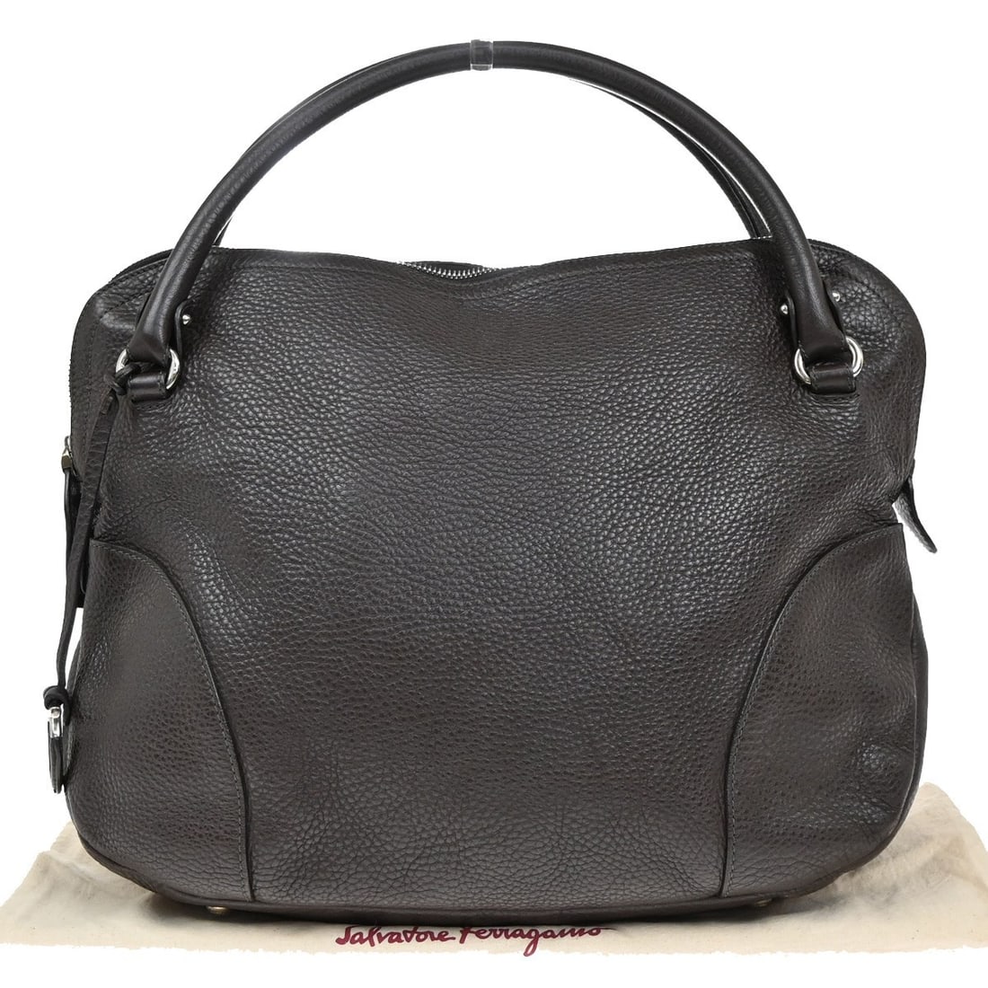 Gancini Brown Handbag by Salvatore Ferragamo (1 of 1)