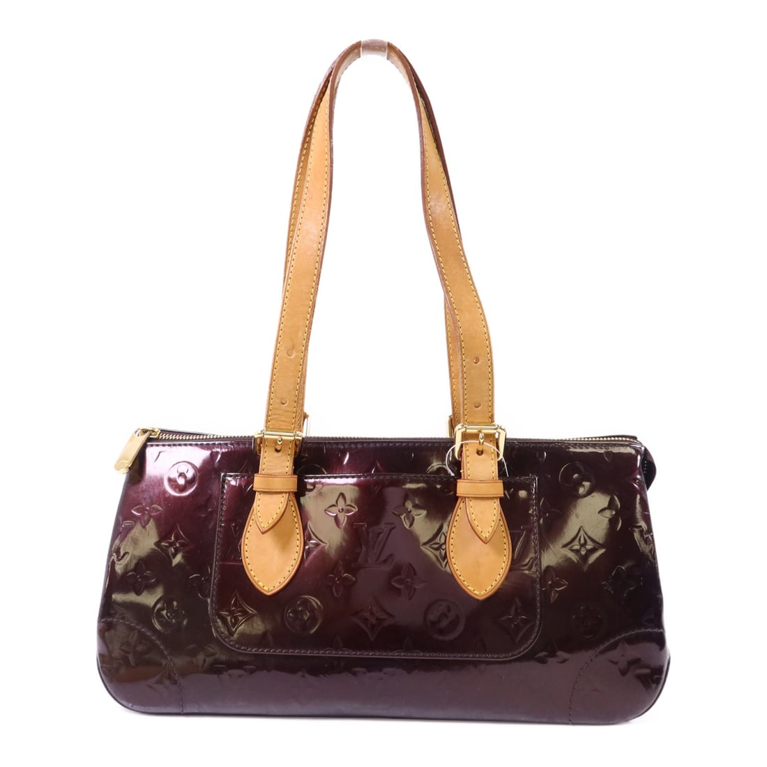 Louis Vuitton Rosewood Avenue Shoulder Bag Vernis M93510 Wine Red (1 of 18)