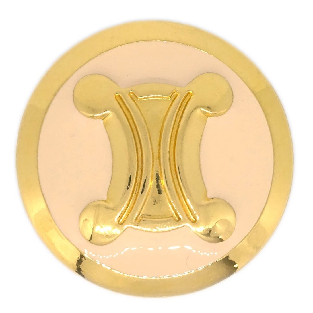 Celine Gold-Plated Brooch Pin Elegant Jewelry (1 of 4)