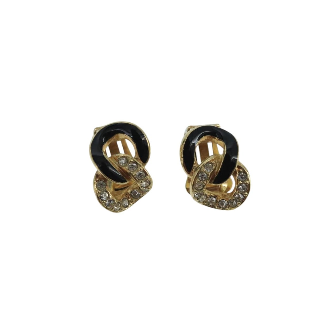 Vintage Gold Tone Clip-On Earrings by Christian Dior (1 of 1)