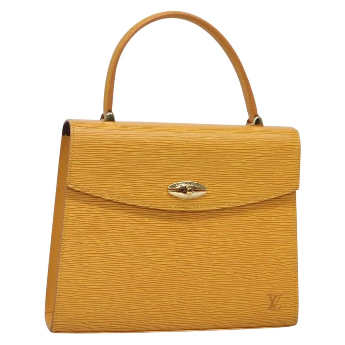 LOUIS VUITTON Epi Malesherbes Hand Bag Tassili Yellow M52379 Auth: LOUIS VUITTON Epi Malesherbes Hand Bag Tassili Yellow M52379 Auth This authentic Louis Vuitton Epi Malesherbes Hand Bag in a striking Tassili Yellow and Jonne color is a stunning accessory for any war