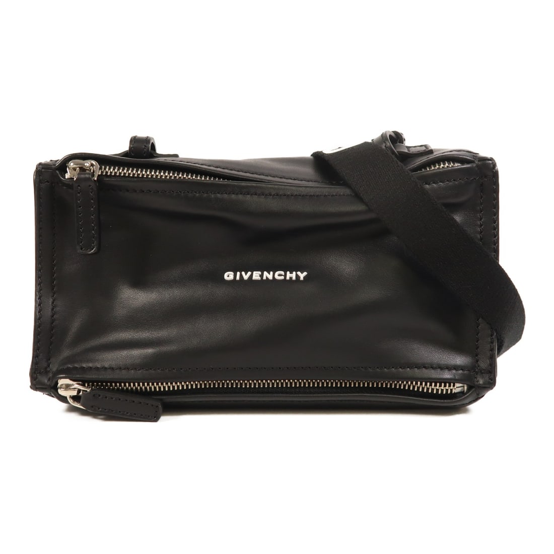 GIVENCHY Mini Pandora Black Calfskin Leather Shoulder Bag (1 of 16)