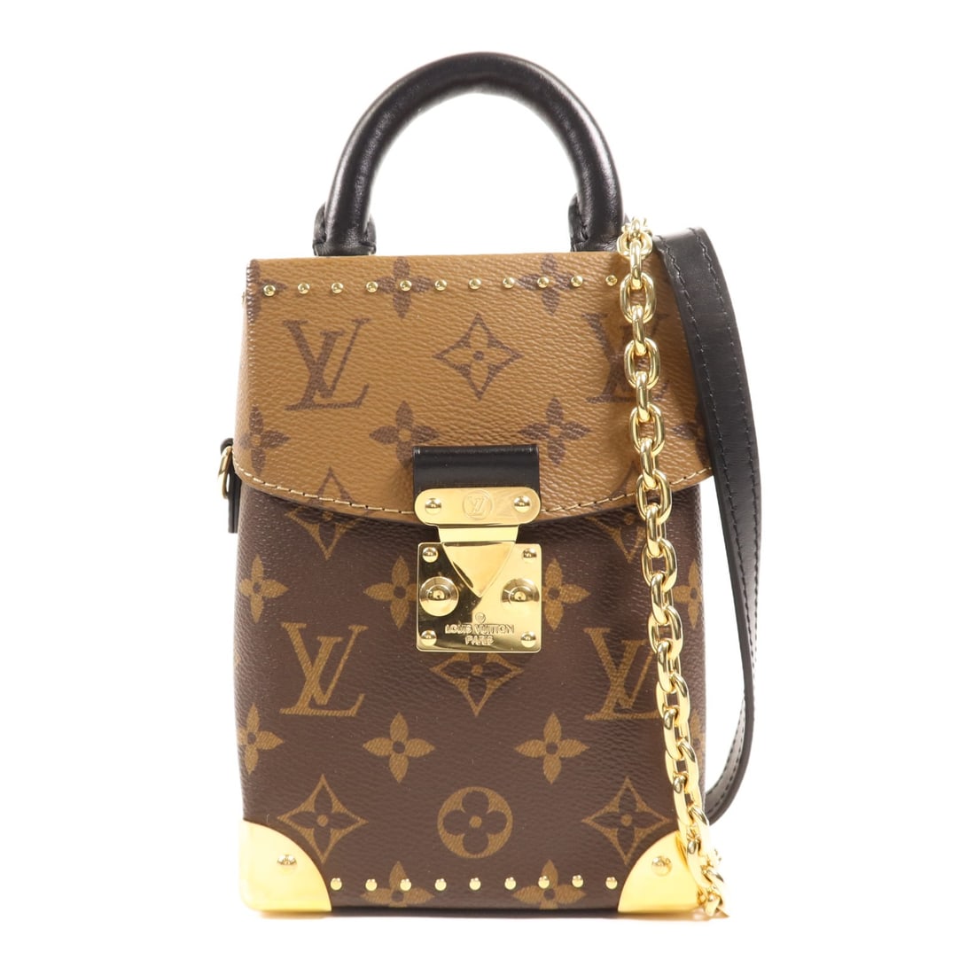 LOUIS VUITTON Monogram Camera Box 2 Way Shoulder Bag Brown GHW: LOUIS VUITTON Monogram Camera Box 2 Way Shoulder Bag Brown GHW This Louis Vuitton Camera Box 2 Way Bag features a stylish design crafted from durable PVC coated canvas in a rich brown color. Ideal for