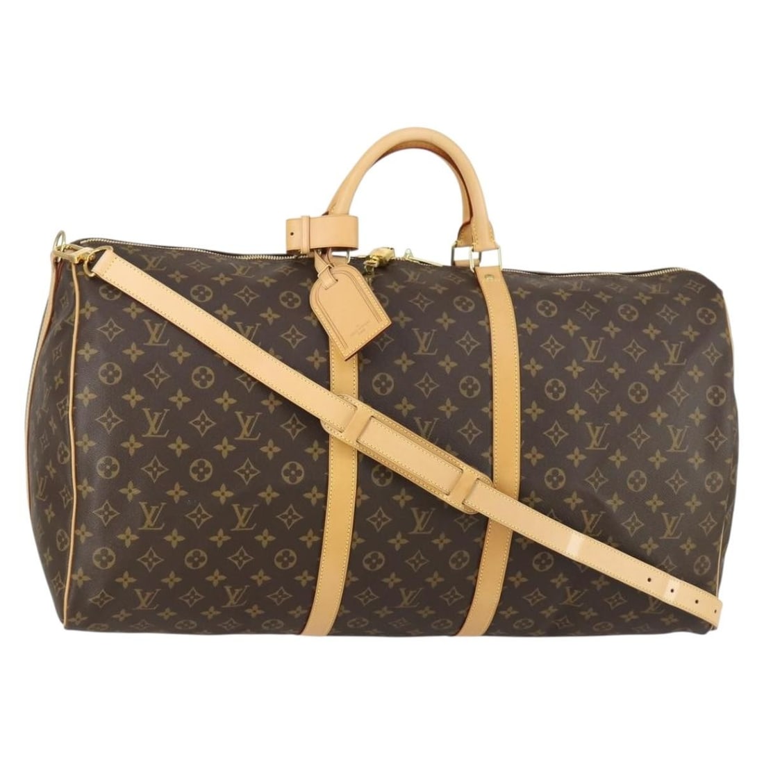 Keepall Bandouliere 60 Monogram Canvas Boston Bag M41412 with Accessories (1 of 18)