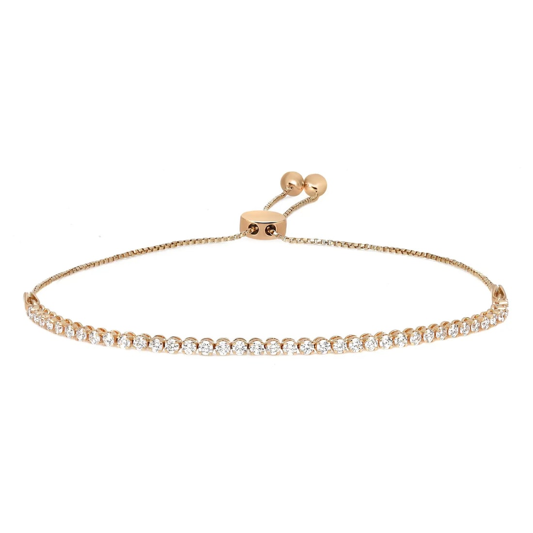 Rachel Koen 14K Yellow Gold Lab Grown Diamond Lariat Bracelet 1.00Cttw: Rachel Koen 14K Yellow Gold Lab Grown Diamond Lariat Bracelet 1.00Cttw Elevate your style with this stunning Prong Set Round Cut Lab Grown Diamond Lariat Bracelet, crafted from fine 14K Yellow Gold. T