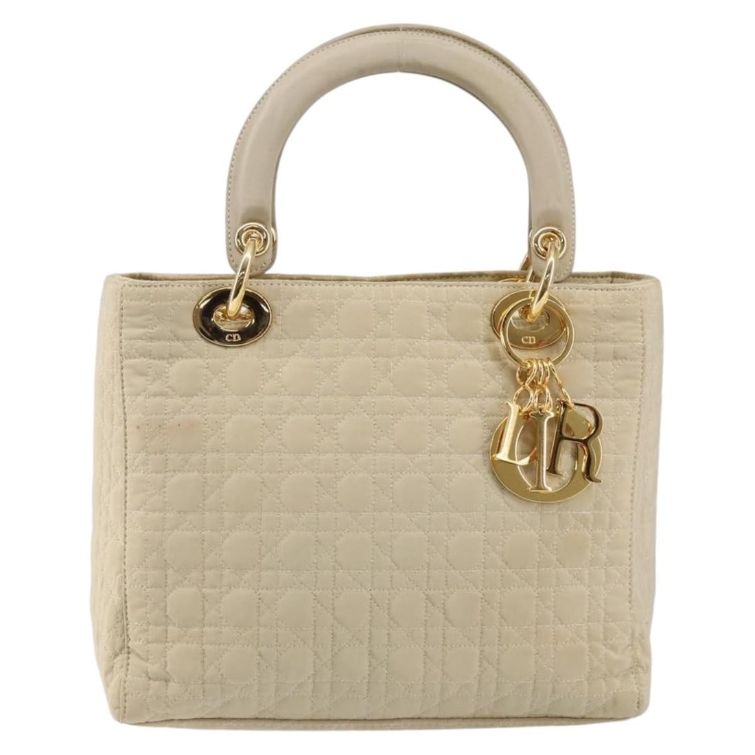 Lady Dior Handbag in Beige by Christian Dior (1 of 2)