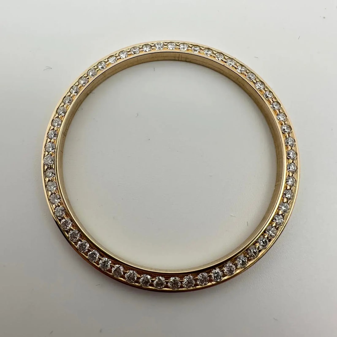 Custom 36mm 14K Yellow Gold Diamond Bezel 1.02 ct for Rolex Datejust (1 of 2)