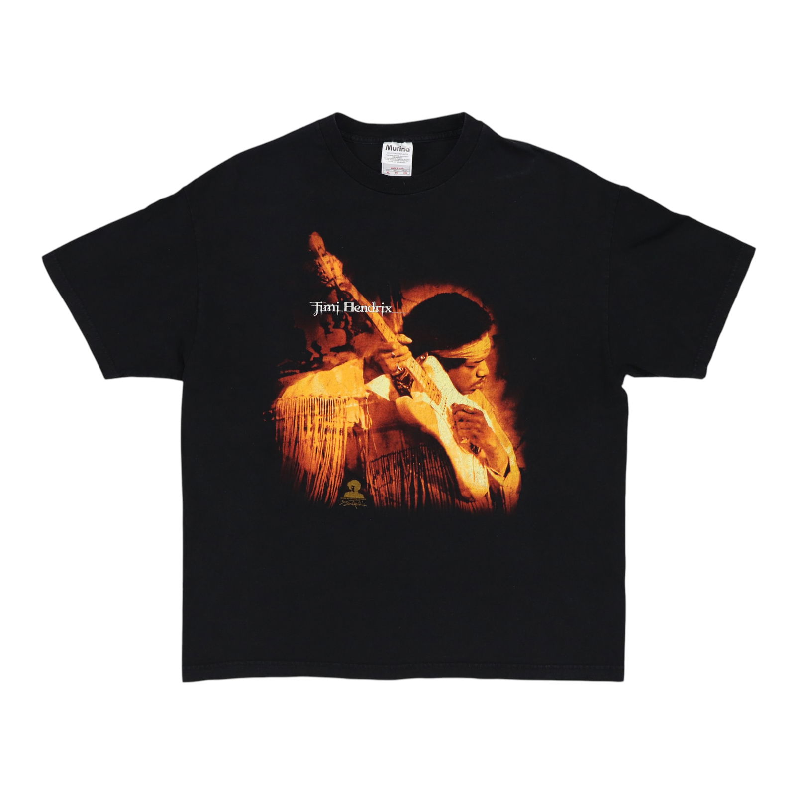 Original 1999 Jimi Hendrix Vintage T-Shirt Black Cotton XL (1 of 4)