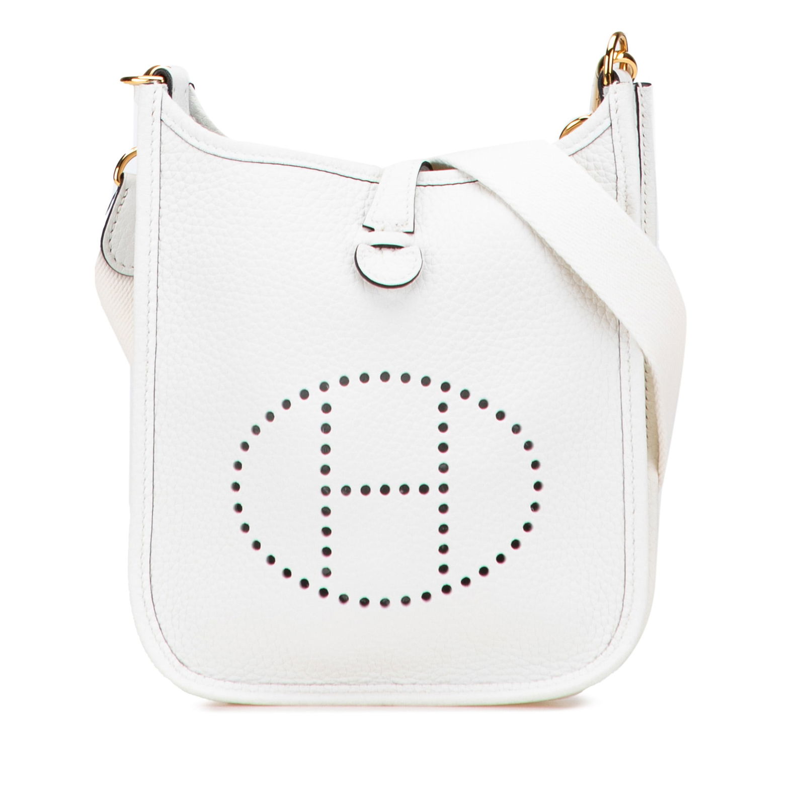 Hermes Clemence Evelyne TPM Leather Bag New White (1 of 10)