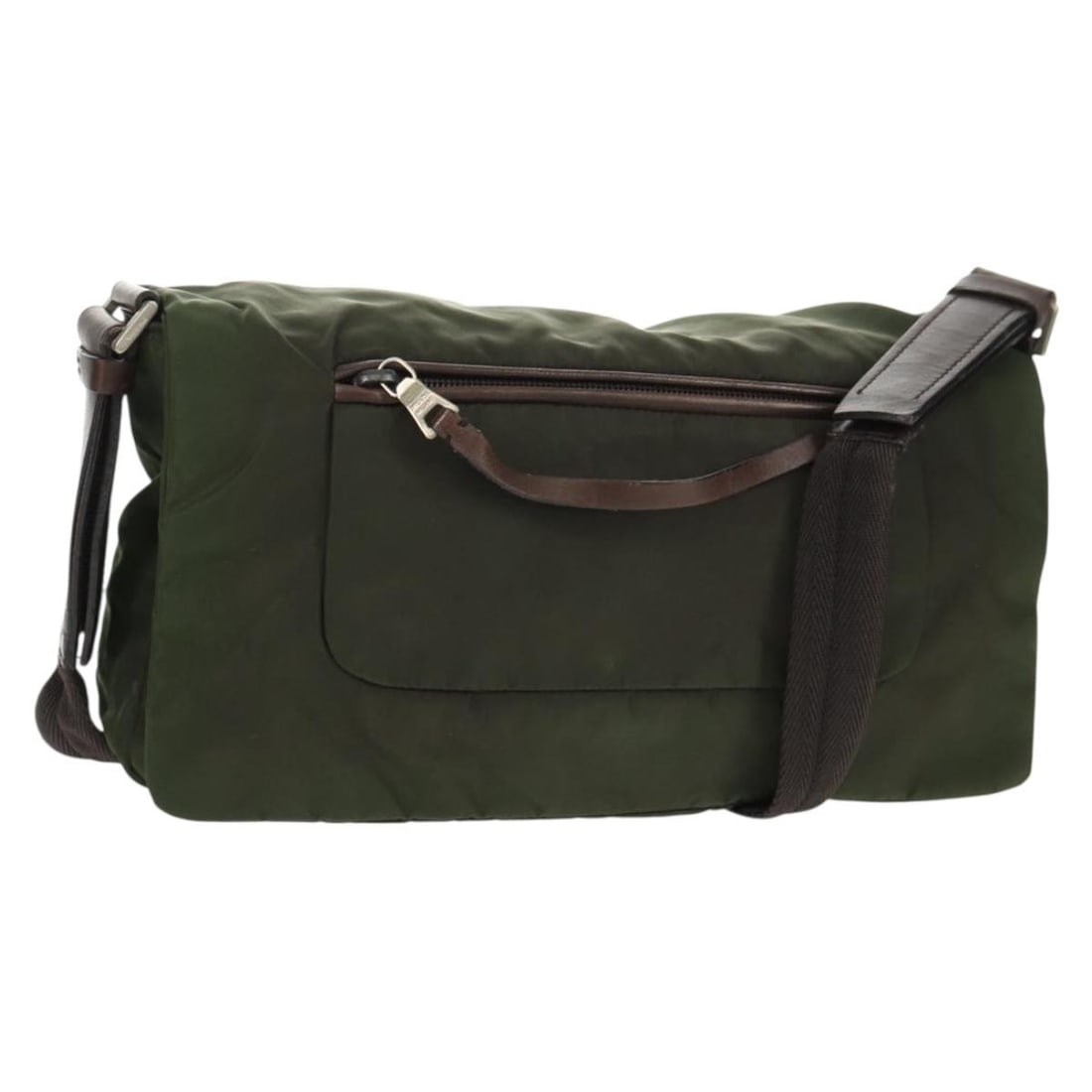 Khaki Prada Shoulder Bag Vintage Style (1 of 1)