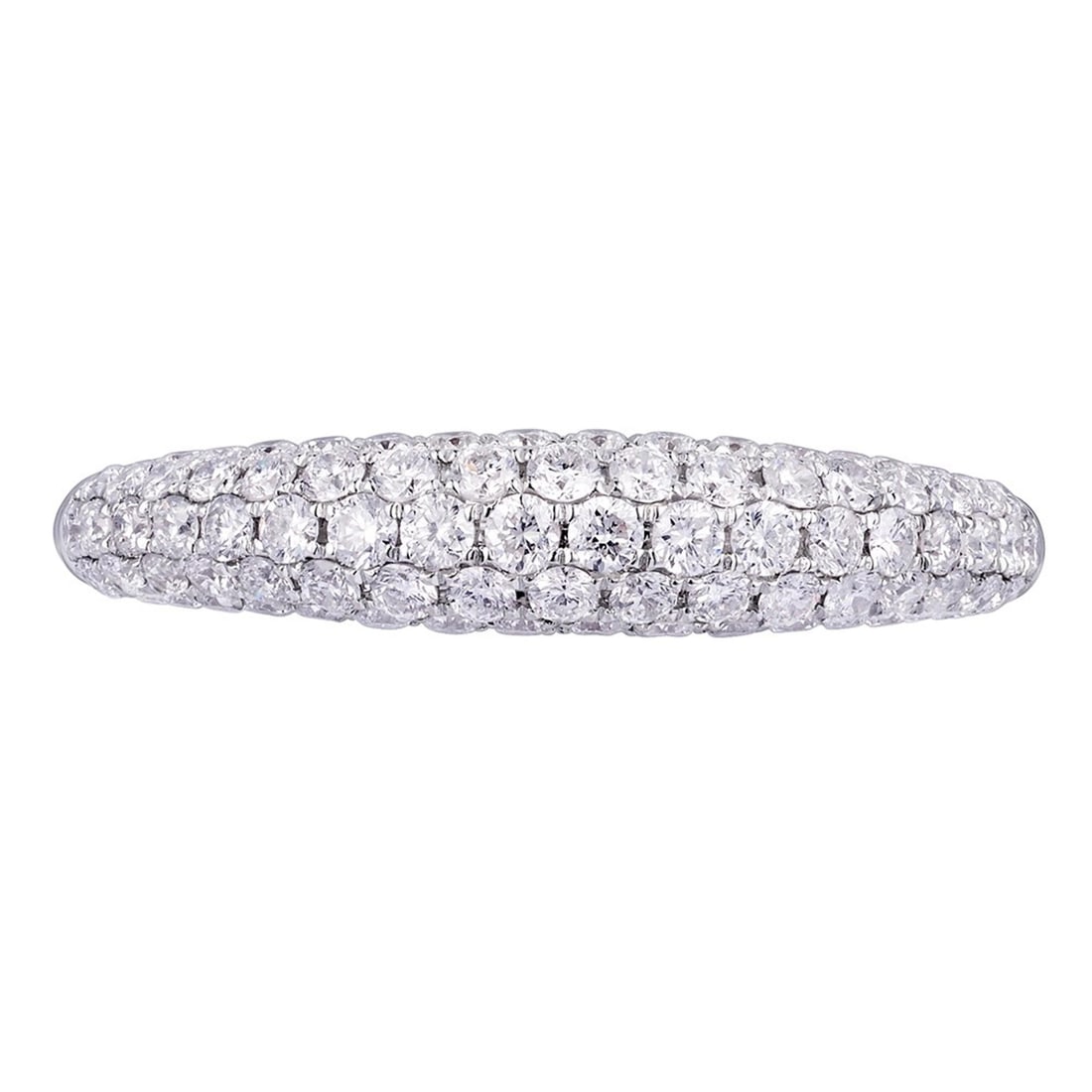 Rachel Koen 18K White Gold Pave Diamond Ring 0.83ct 6.5: Rachel Koen 18K White Gold Pave Diamond Ring 0.83ct 6.5 This stunning Rachel Koen pave diamond ladies ring is crafted from high-quality 18K white gold and features a total carat weight of 0.83 ctw. Th