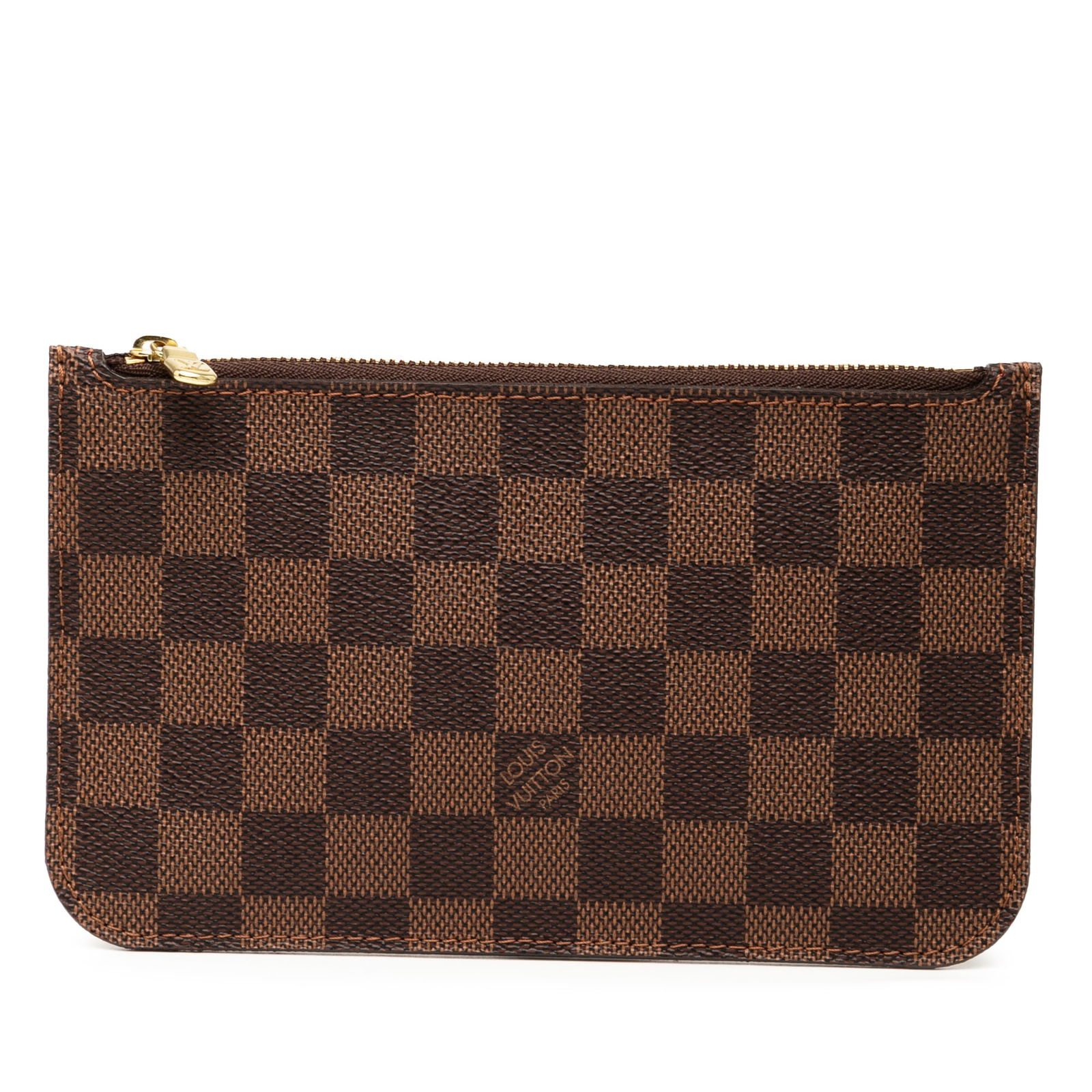 Louis Vuitton Damier Ebene Neverfull PM Pouch with Wrist Strap (1 of 7)