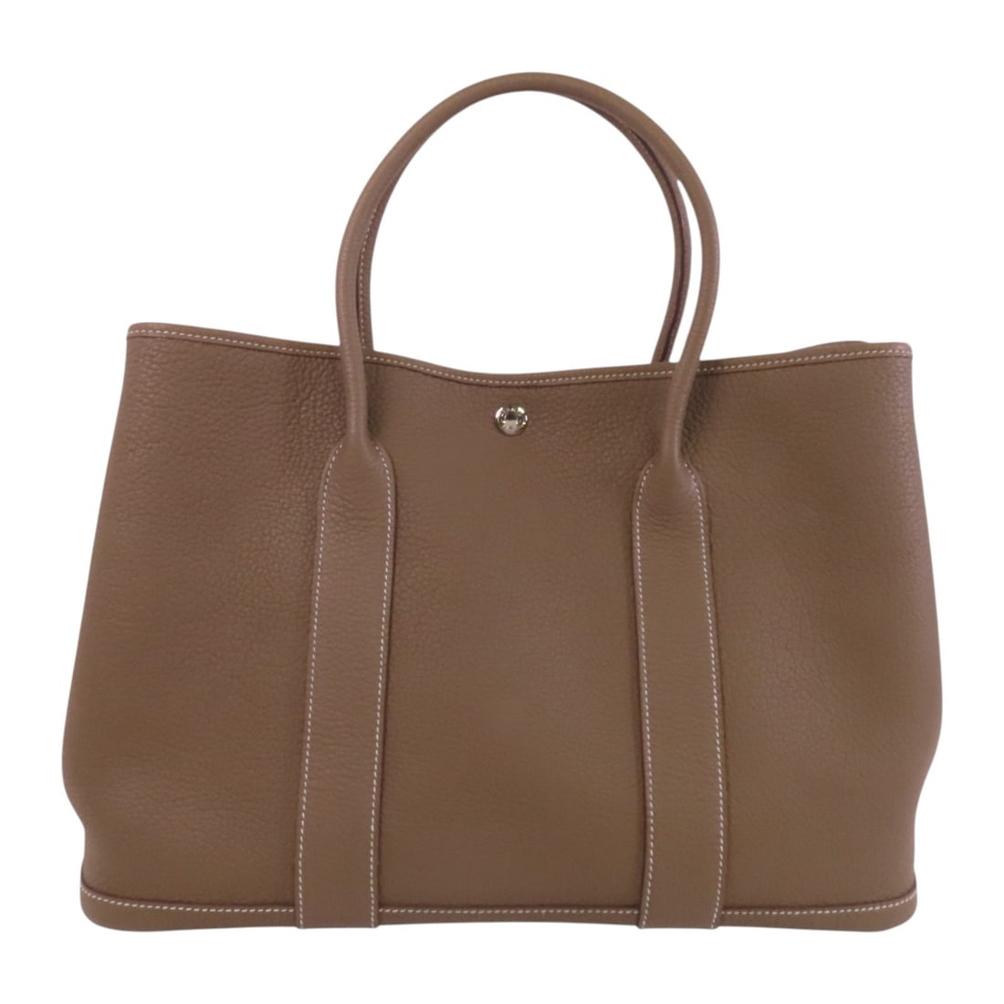 HERMES Garden Party PM Tote Bag Negonda Leather Etoupe Grey (1 of 16)