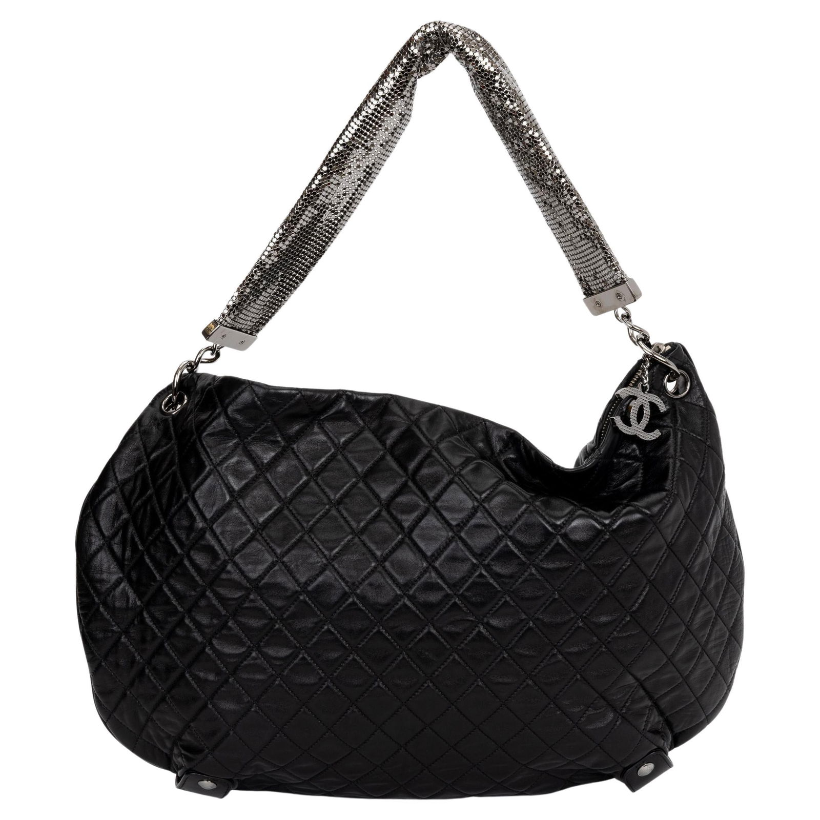 Chanel Black Quilted Lambskin Chain Mail Hobo Bag Collection 12 (1 of 9)