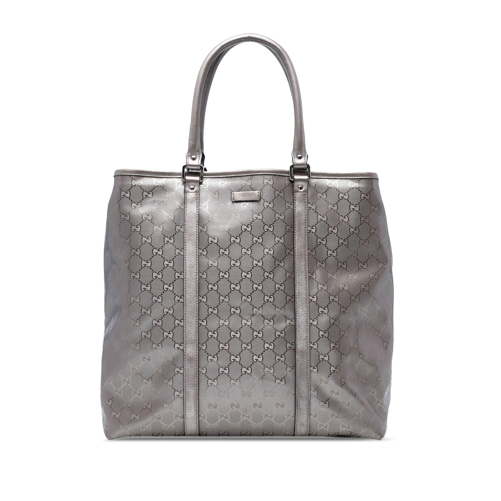 Gucci GG Imprime Joy Vertical Tote Gray Coated Canvas Bag (1 of 7)