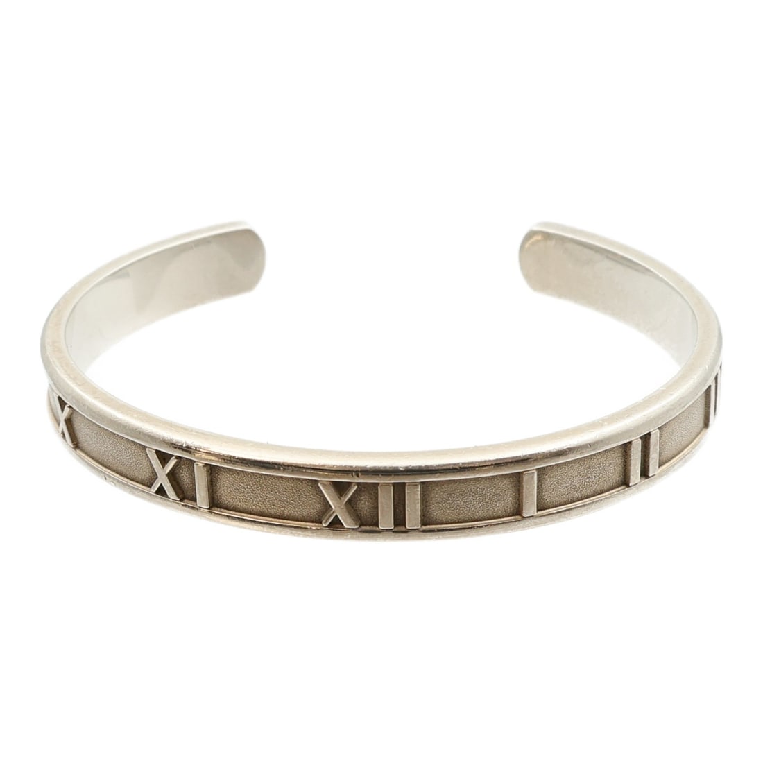 Atlas Roman Numeral Silver 925 Cuff Bracelet by Tiffany and Co (1 of 10)