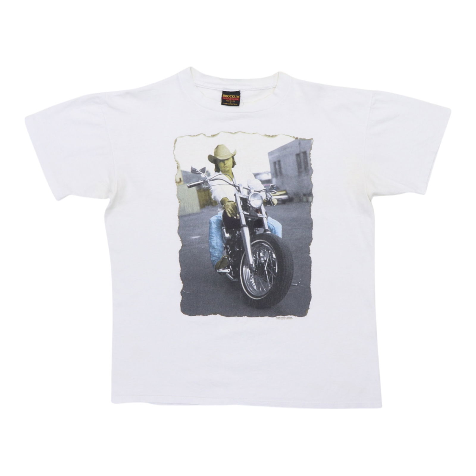 Vintage 1994 Dwight Yoakum Cotton Shirt White Large (1 of 5)