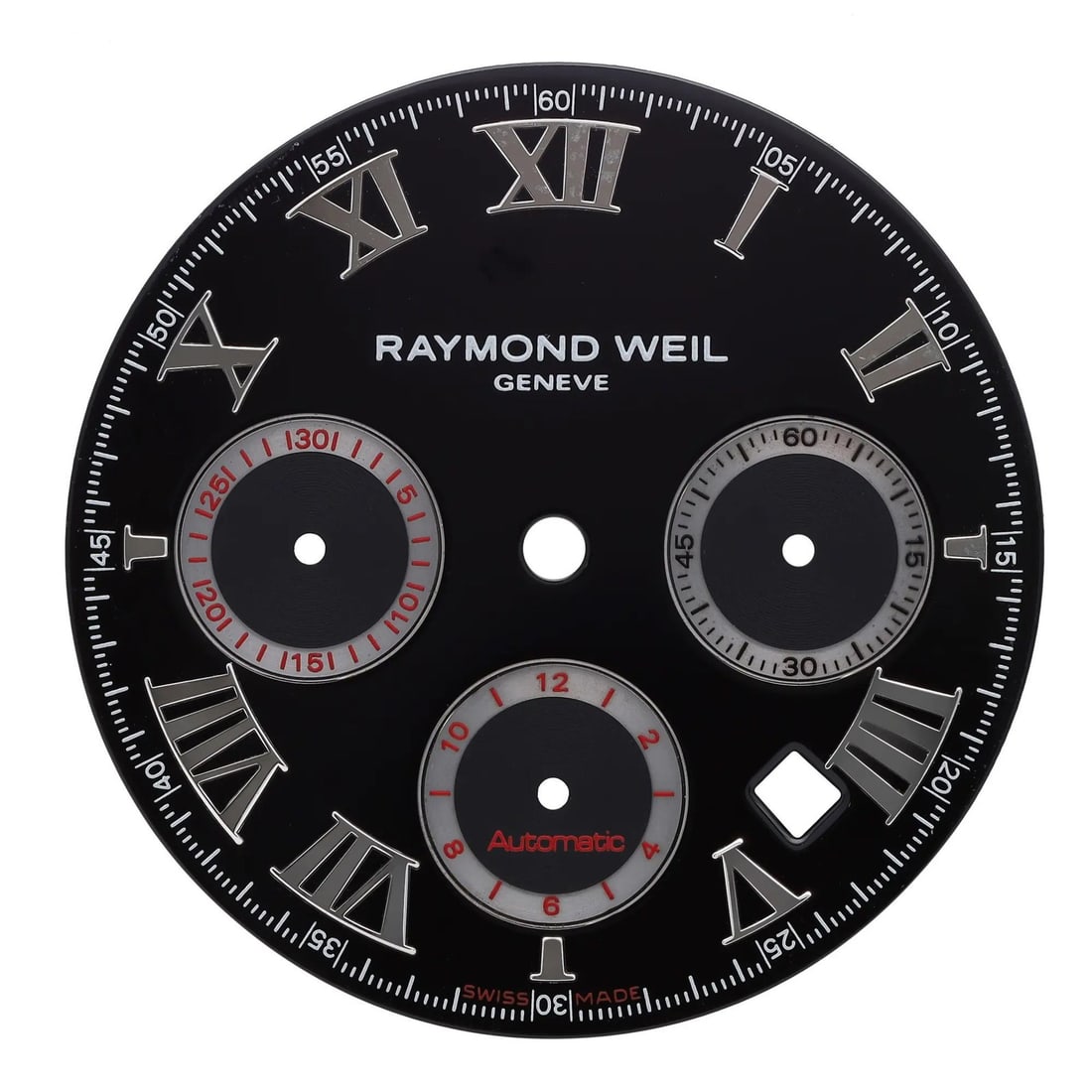Raymond Weil 32mm Chronograph Black Roman Dial 7260-ST-00208 Luxury Watch (1 of 2)