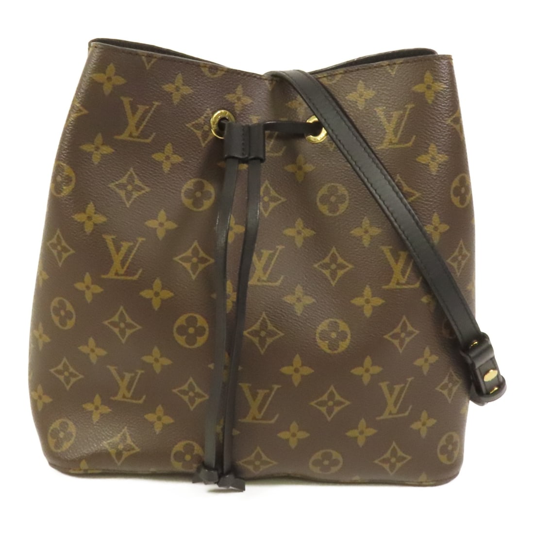 LOUIS VUITTON Neo Noe MM Shoulder Bag Monogram Brown GHW (1 of 13)