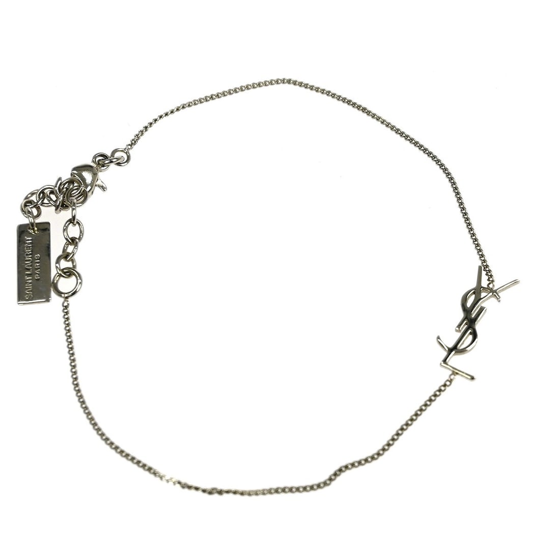 Yves Saint Laurent Silver Plated French Designer Bracelet (1 of 4)