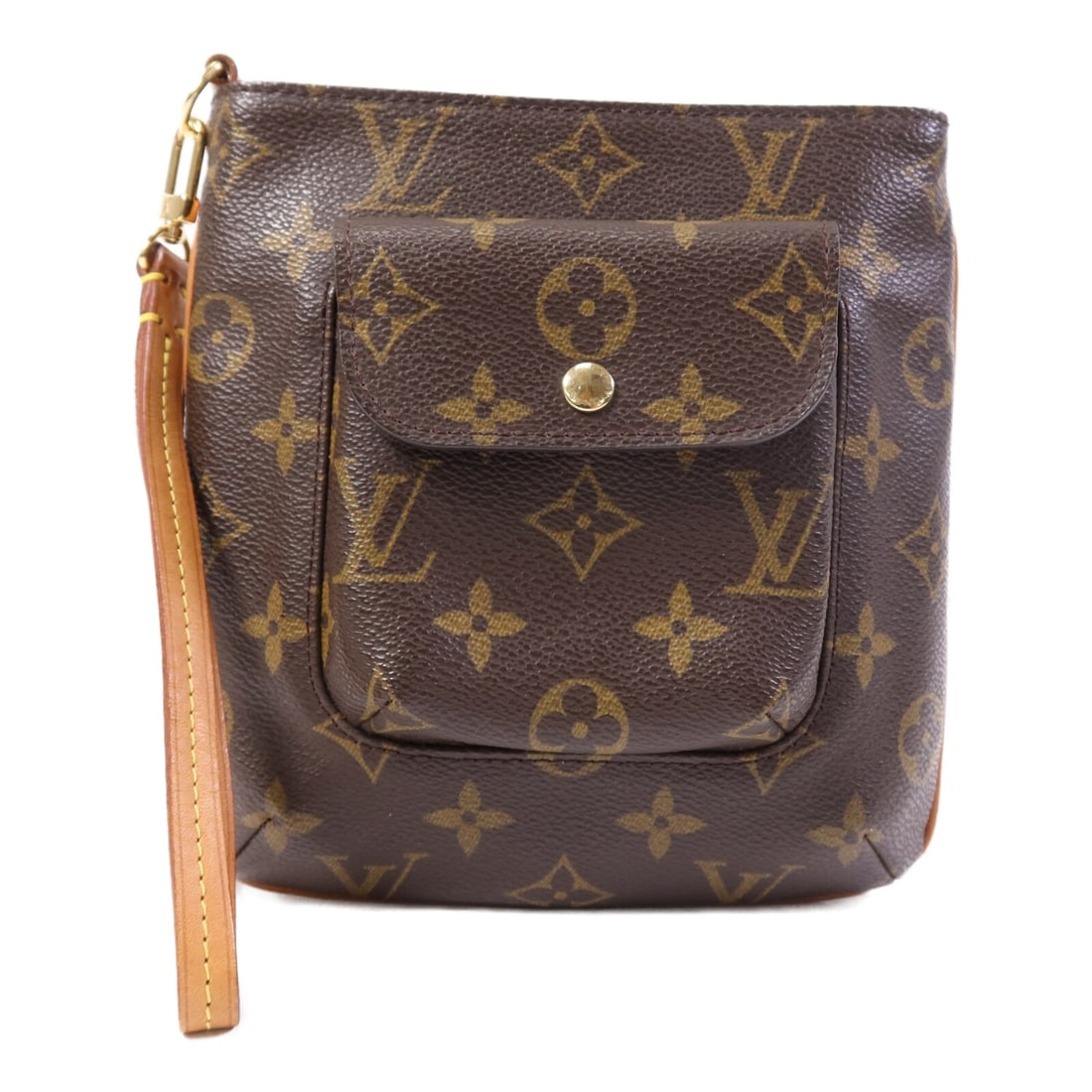 Louis Vuitton Monogram Particion Clutch Brown Canvas M51901 Gold Hardware (1 of 13)