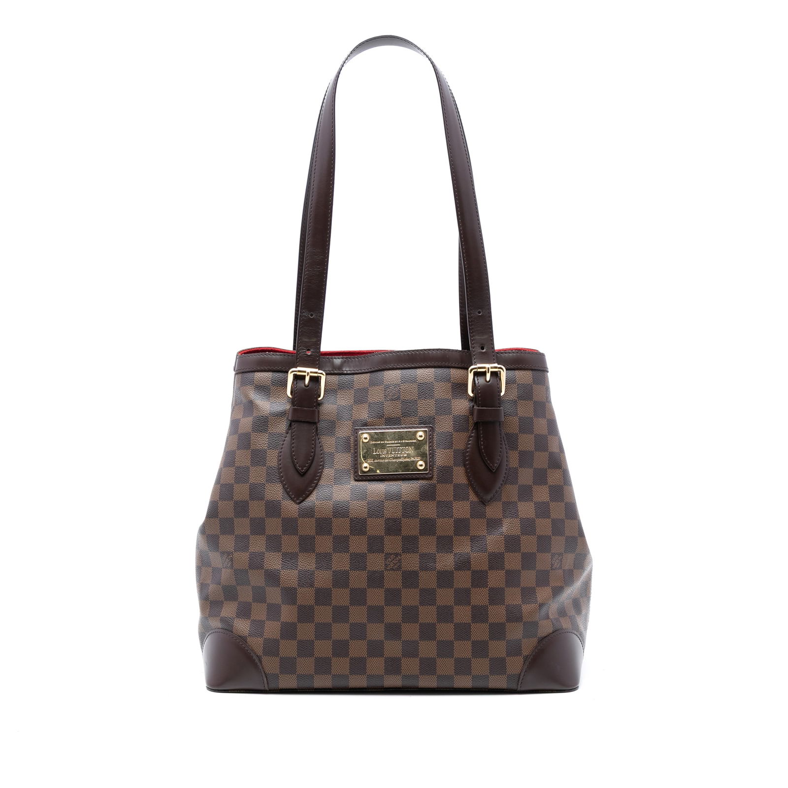 Louis Vuitton Hampstead GM tote in Damier Ebene canvas with leather accents (1 of 6)