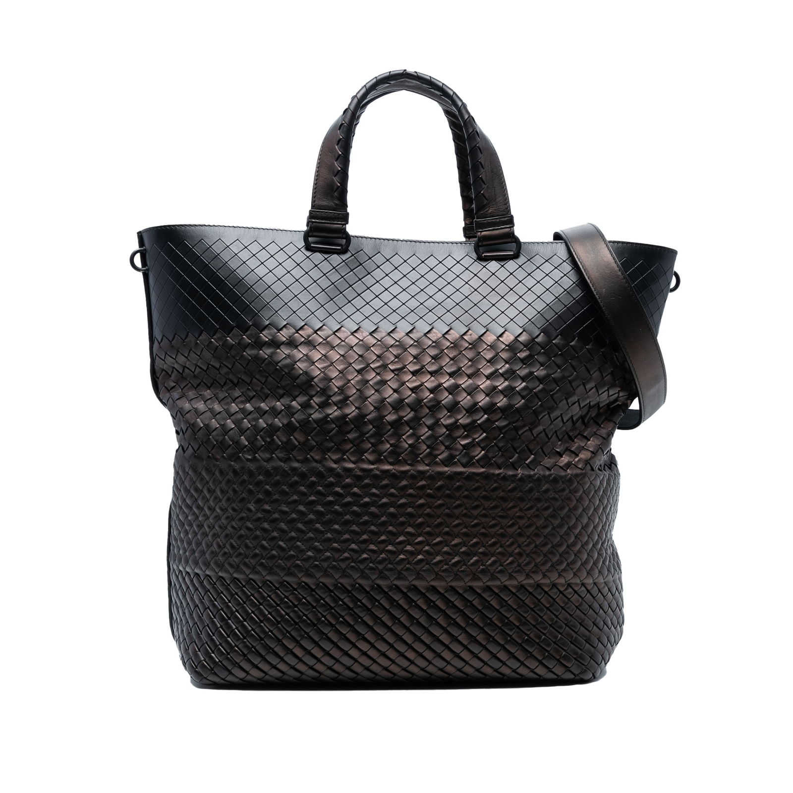Bottega Veneta Nappa Intrecciato Imperatore Convertible Tote Brown Leather Bag: Bottega Veneta Nappa Intrecciato Imperatore Convertible Tote Brown Leather Bag This Bottega Veneta Nappa Intrecciato Imperatore Convertible Tote is a stylish and versatile satchel crafted from premium